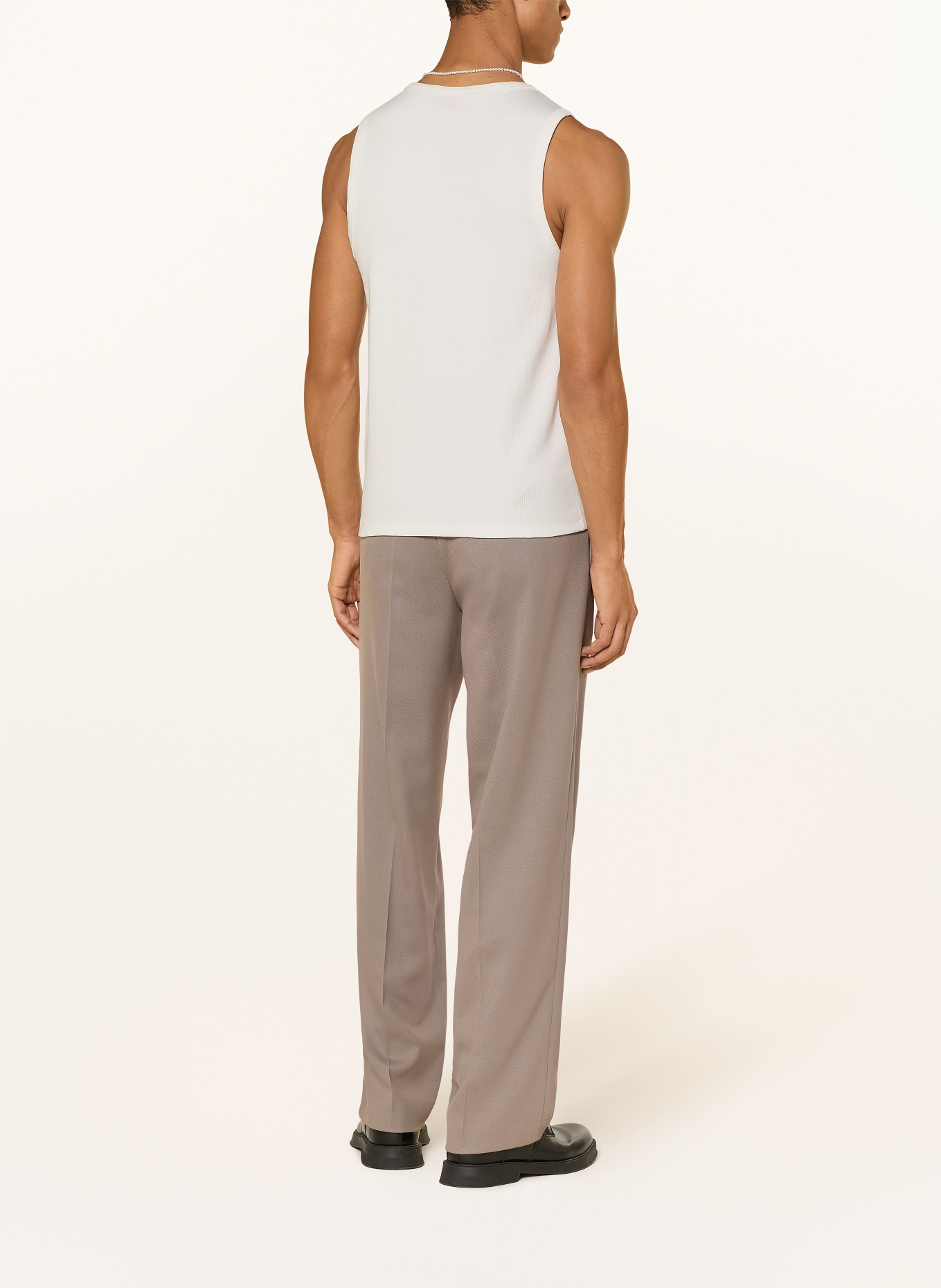 HUGO Koszulka bez rękawów DAPOTA: BIAŁY