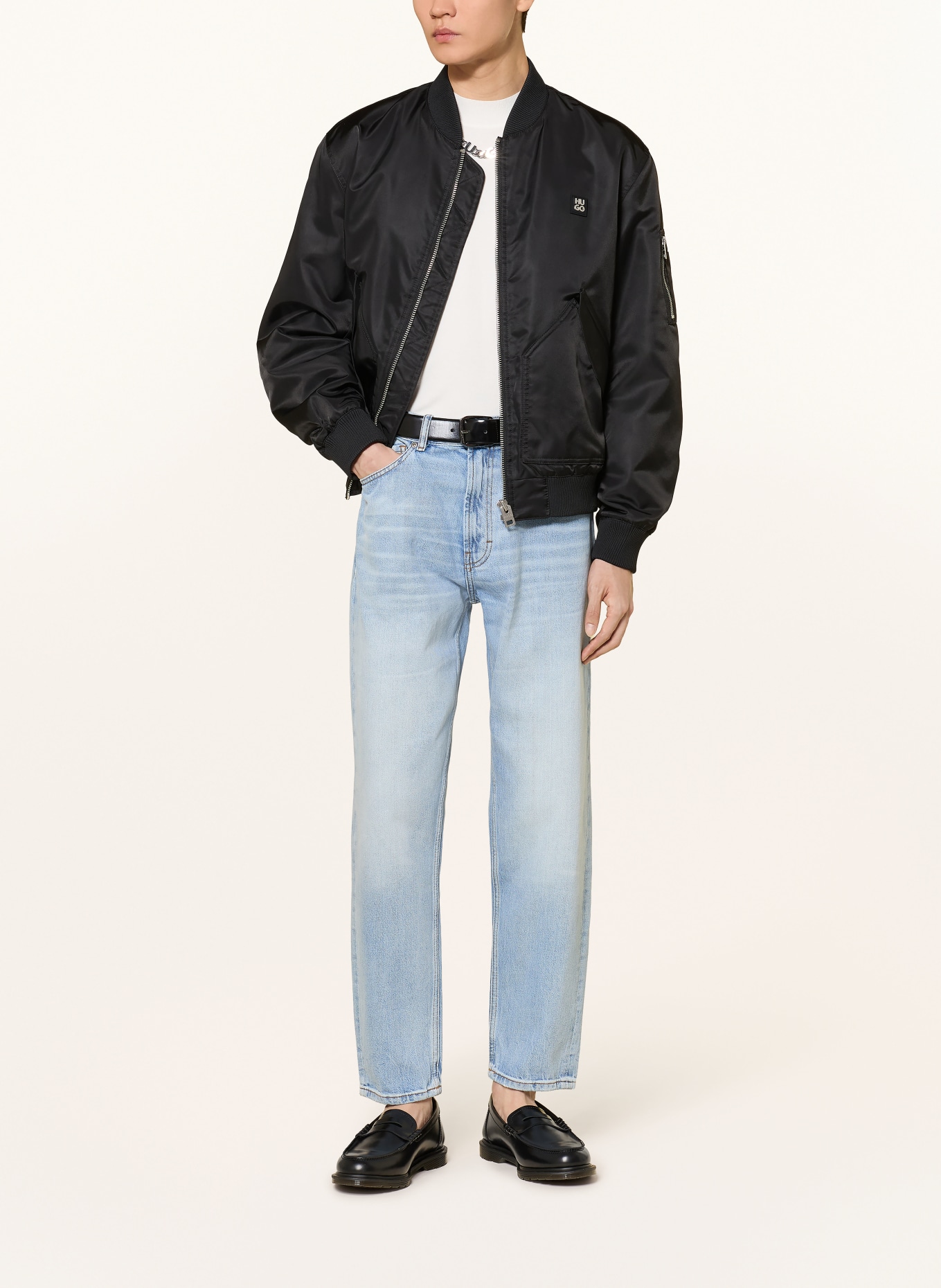 HUGO Jeans HUGO 838 Relaxed Tapered Fit: 435 BRIGHT BLUE