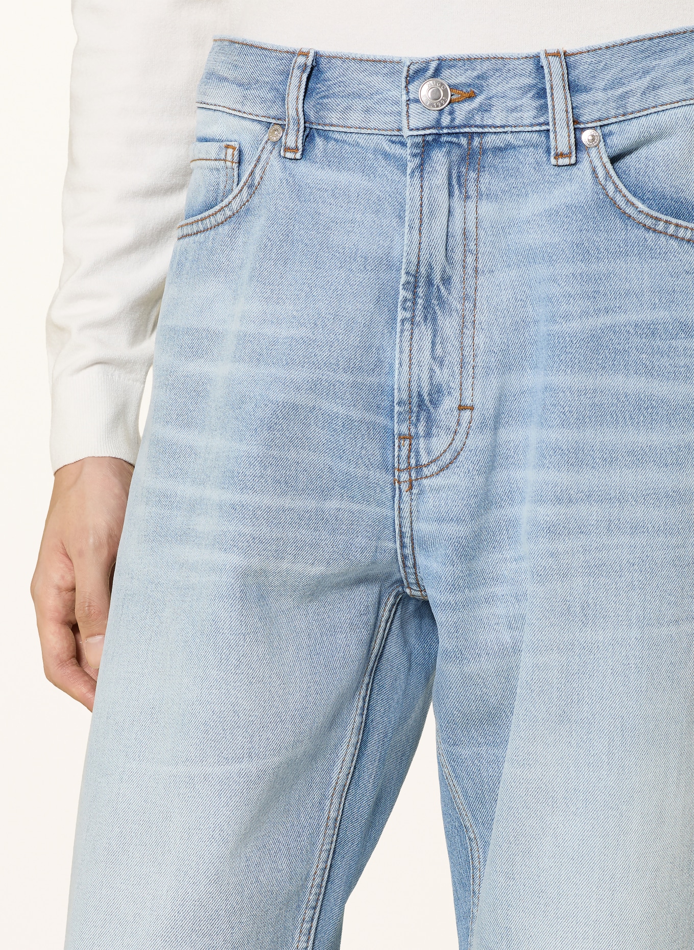 HUGO Jeans HUGO 838 Relaxed Tapered Fit: 435 BRIGHT BLUE