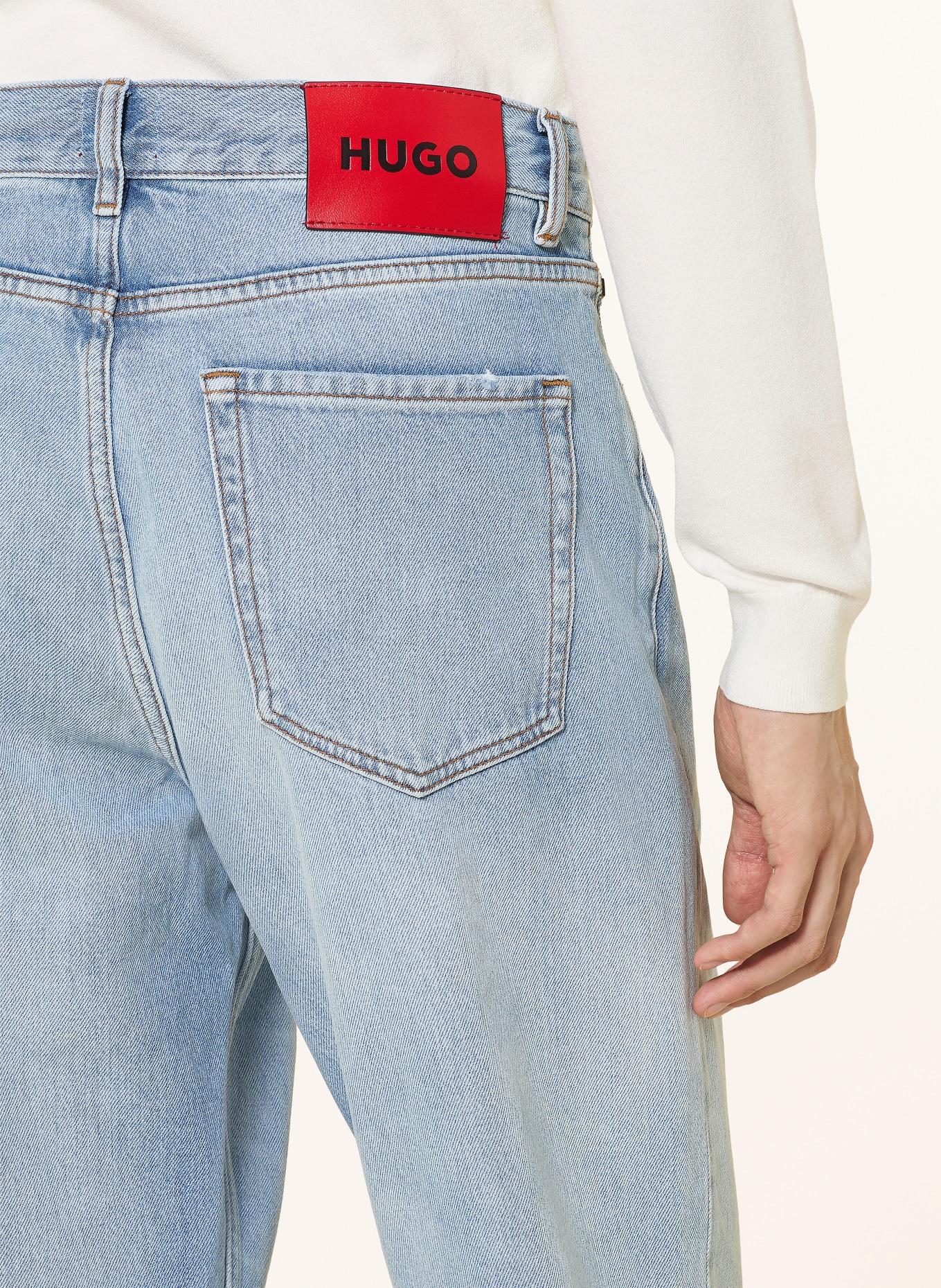 HUGO Jeans HUGO 838 Relaxed Tapered Fit: 435 BRIGHT BLUE