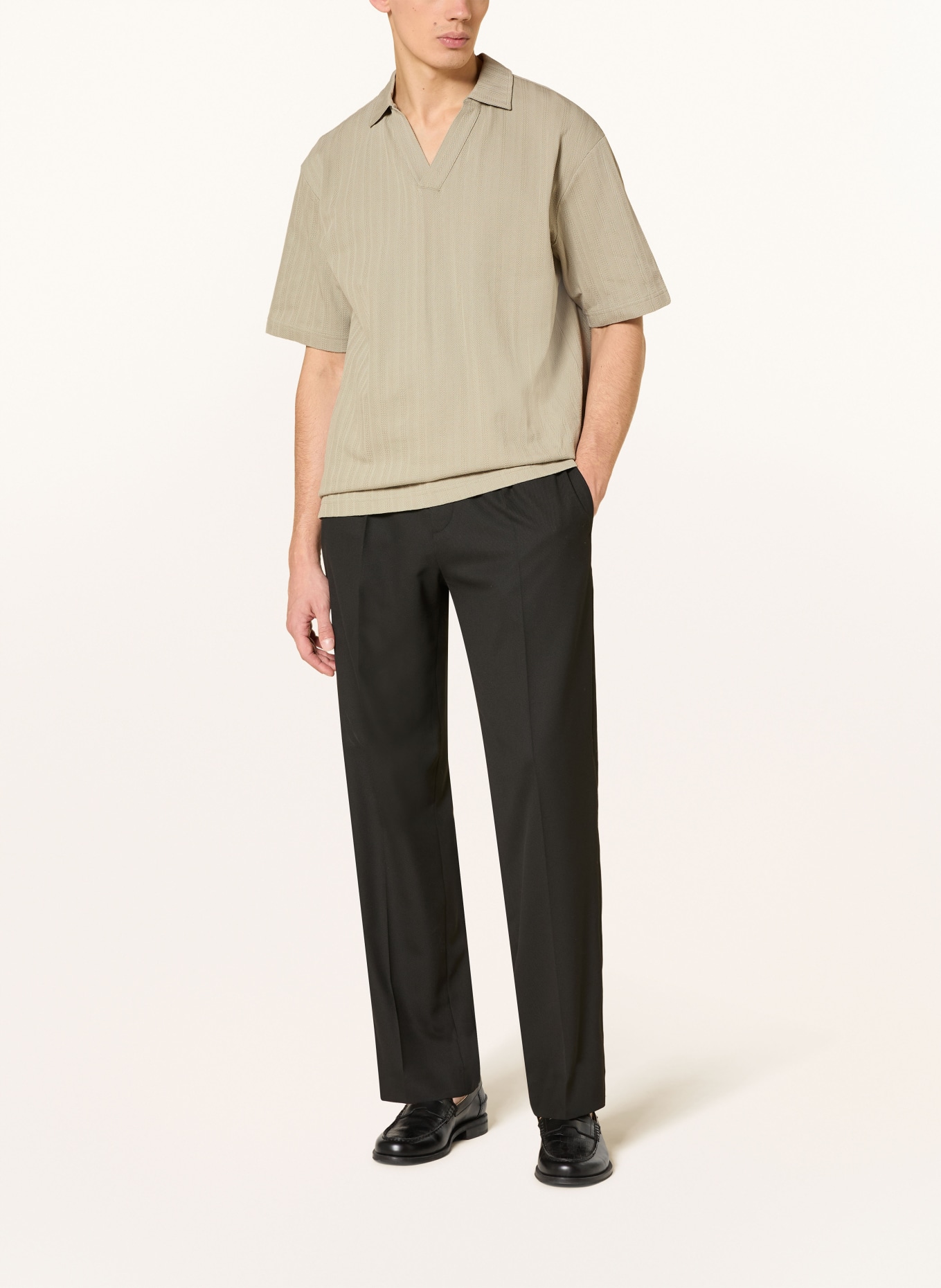 HUGO Jersey-poloshirt DALIOBO: KAKI