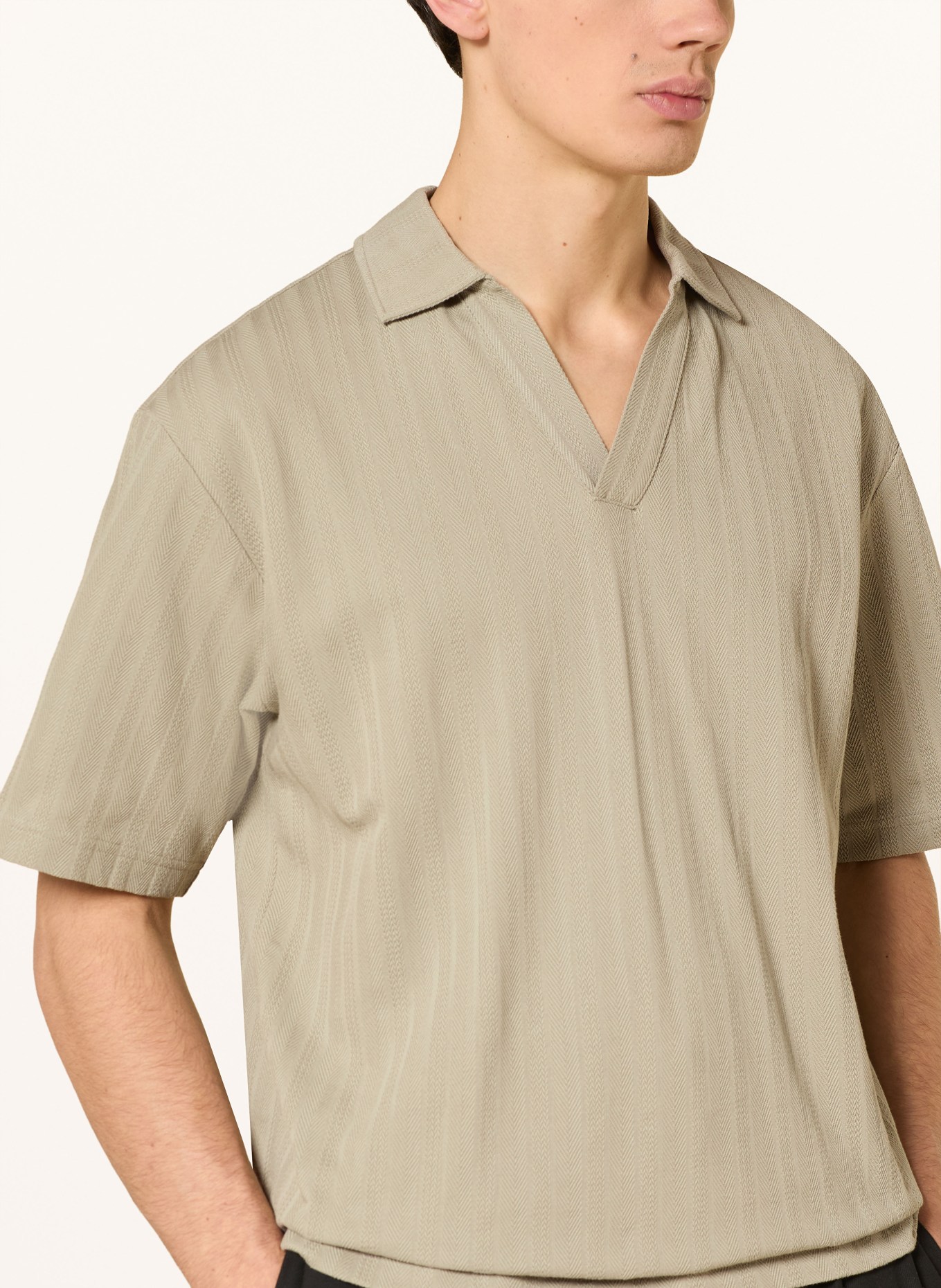 HUGO Jersey-poloshirt DALIOBO: KAKI