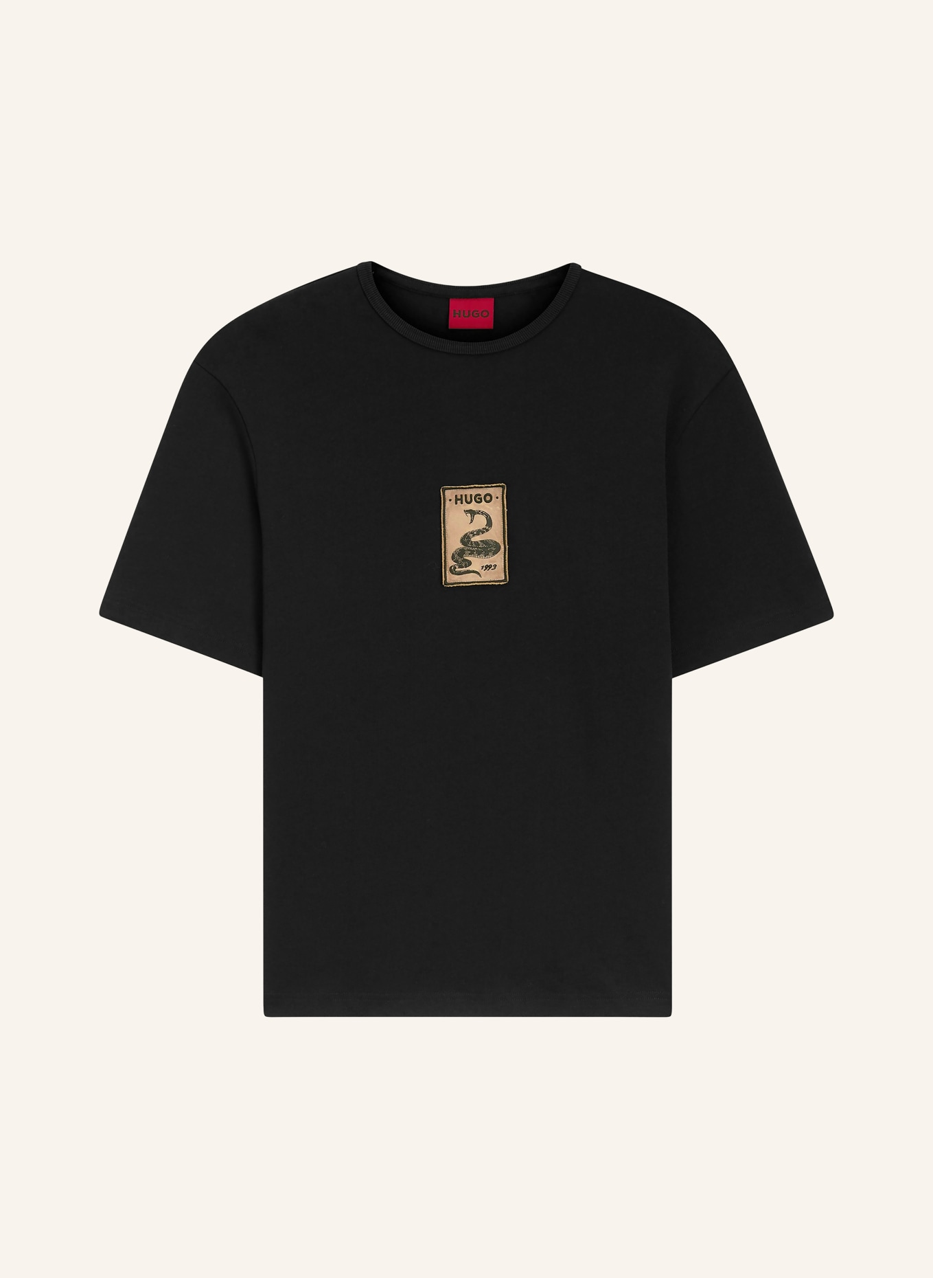 HUGO T-Shirt DOBUL: SCHWARZ