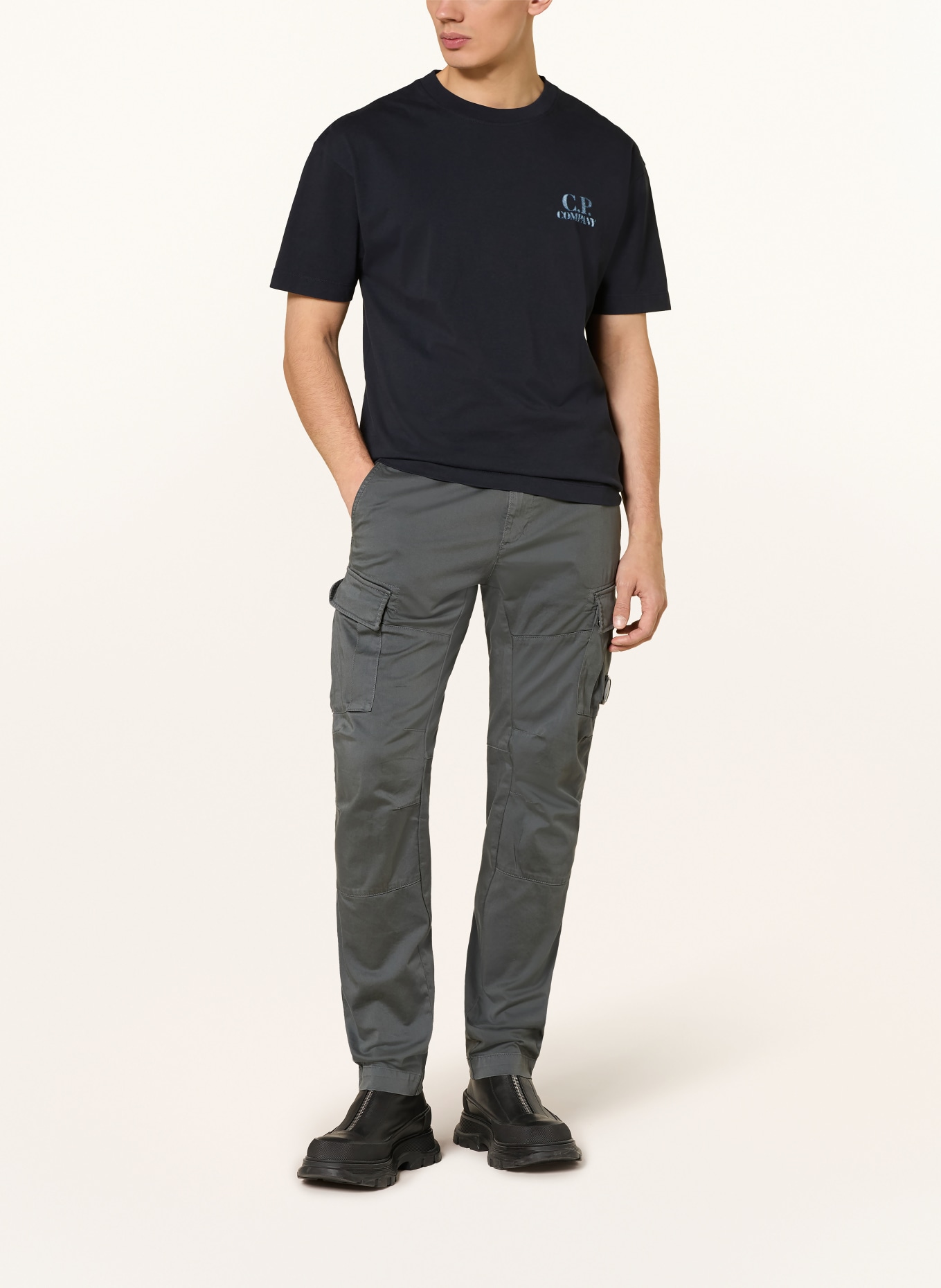 C.P. COMPANY Koszulka: GRANATOWY / NIEBIESKI