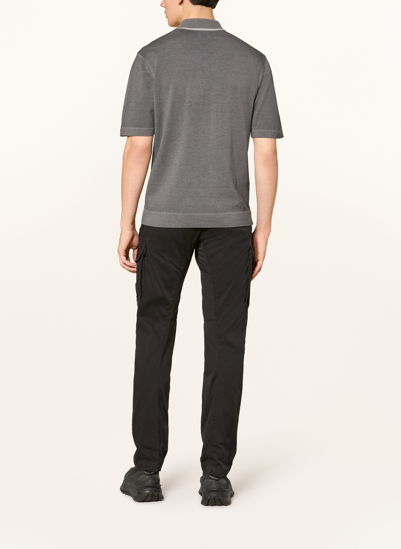 C.P. COMPANY Jersey-poloshirt: DONKERGRIJS