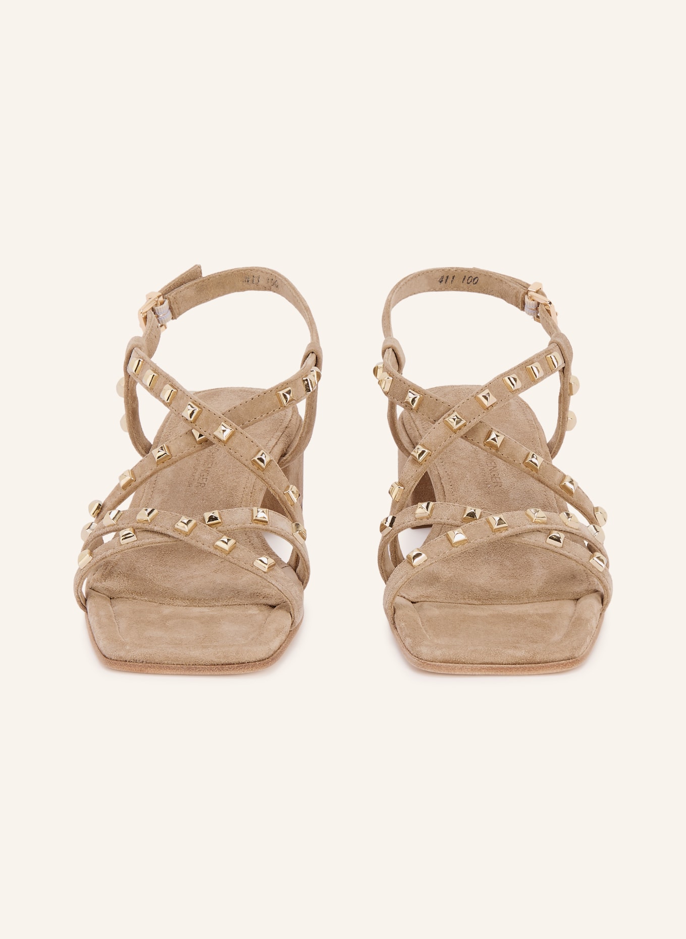 KENNEL & SCHMENGER Sandales SAGA avec rivets: BEIGE