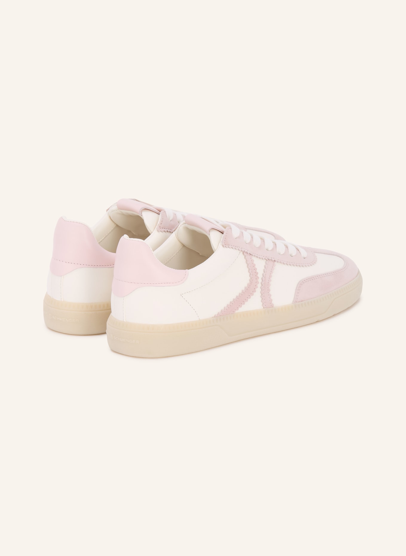 KENNEL & SCHMENGER Sneaker POP: DUSKY PINK / LIGHT PINK / WHITE