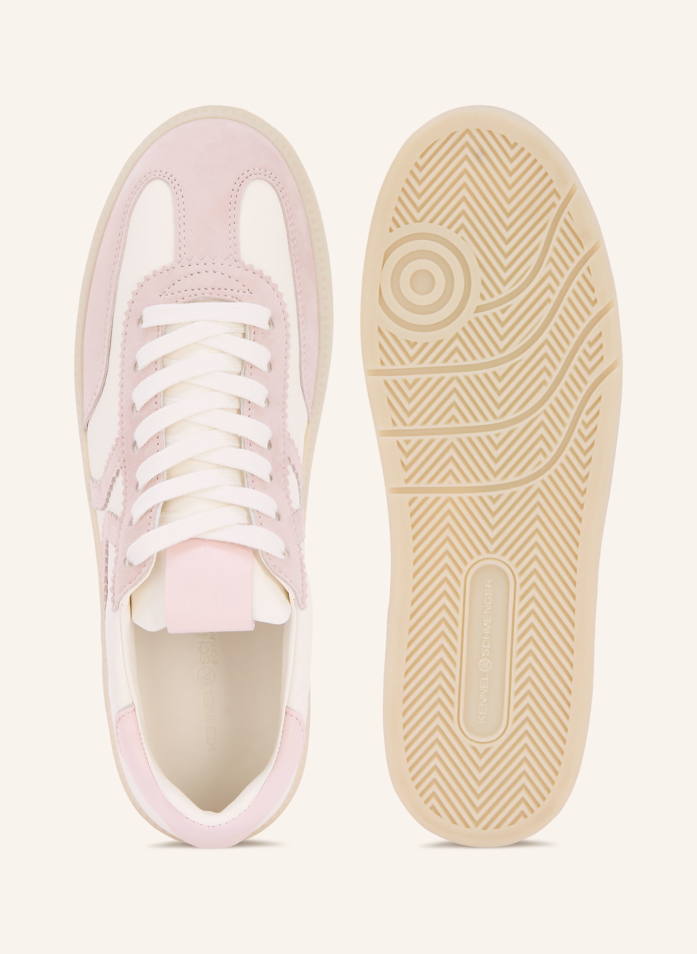 KENNEL & SCHMENGER Sneaker POP: DUSKY PINK / LIGHT PINK / WHITE