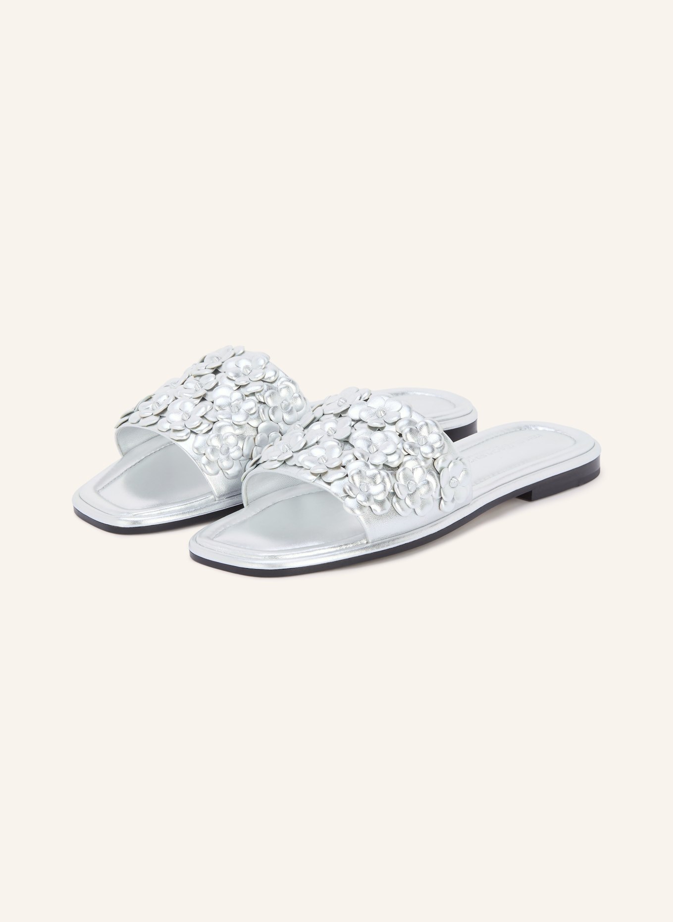 KENNEL & SCHMENGER LYA mules: SILVER