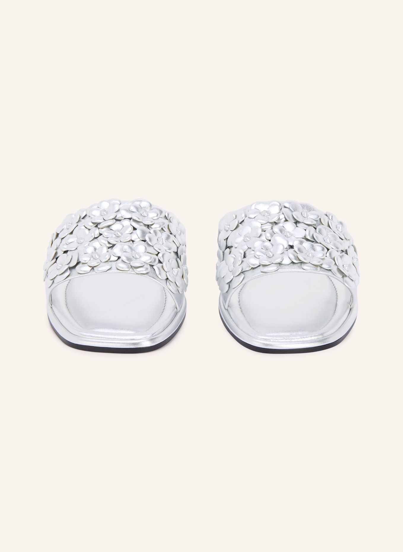 KENNEL & SCHMENGER LYA mules: SILVER