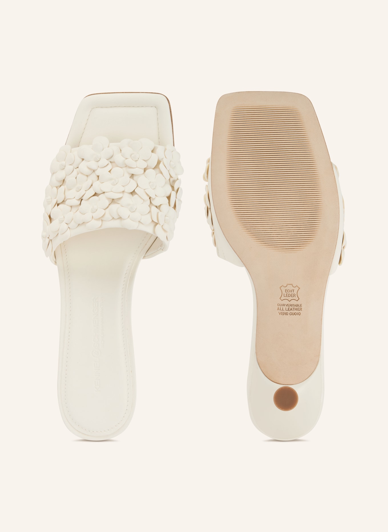 KENNEL & SCHMENGER Mules DUA: BLANC