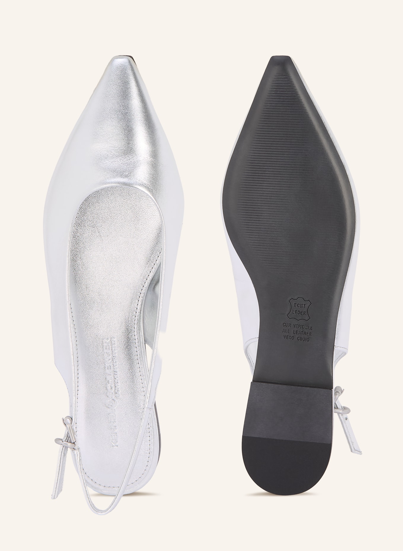 KENNEL & SCHMENGER Slingballerinas NIKA: SILBER