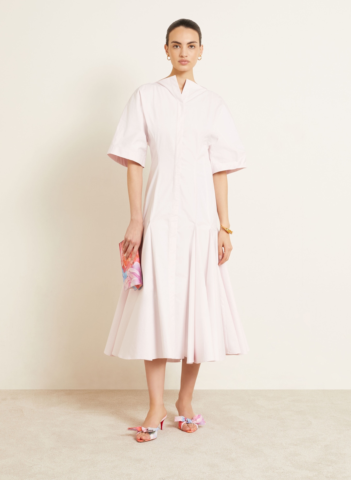 Christian Louboutin Mules MULAZEE 60: ROOD / LICHTPAARS / ORANJE