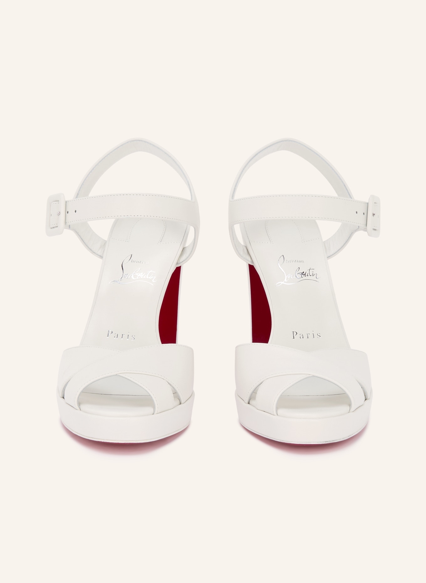 Christian Louboutin Sandaaltjes CORA 100: WIT