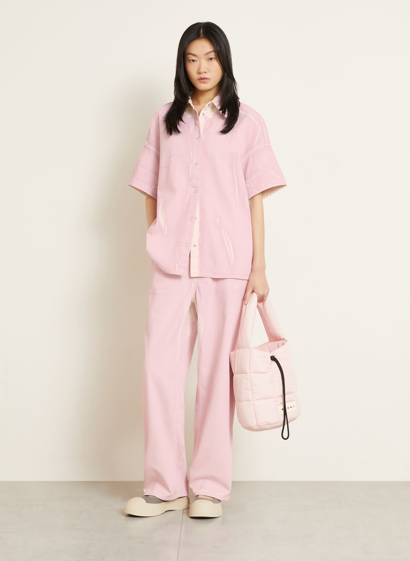 MARNI Jeans à jambes larges: PRC13 PINK GUMMY