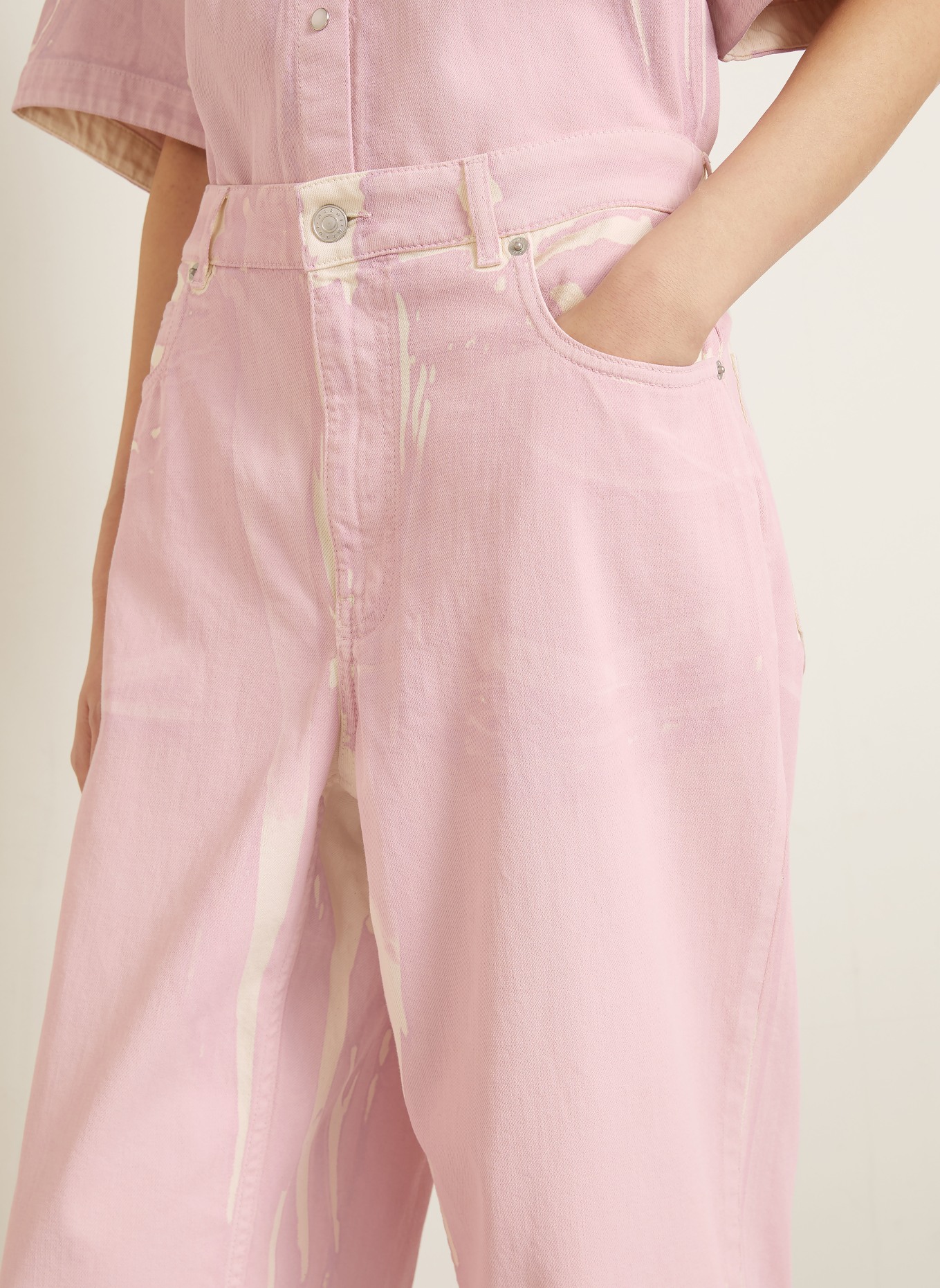 MARNI Jeans à jambes larges: PRC13 PINK GUMMY