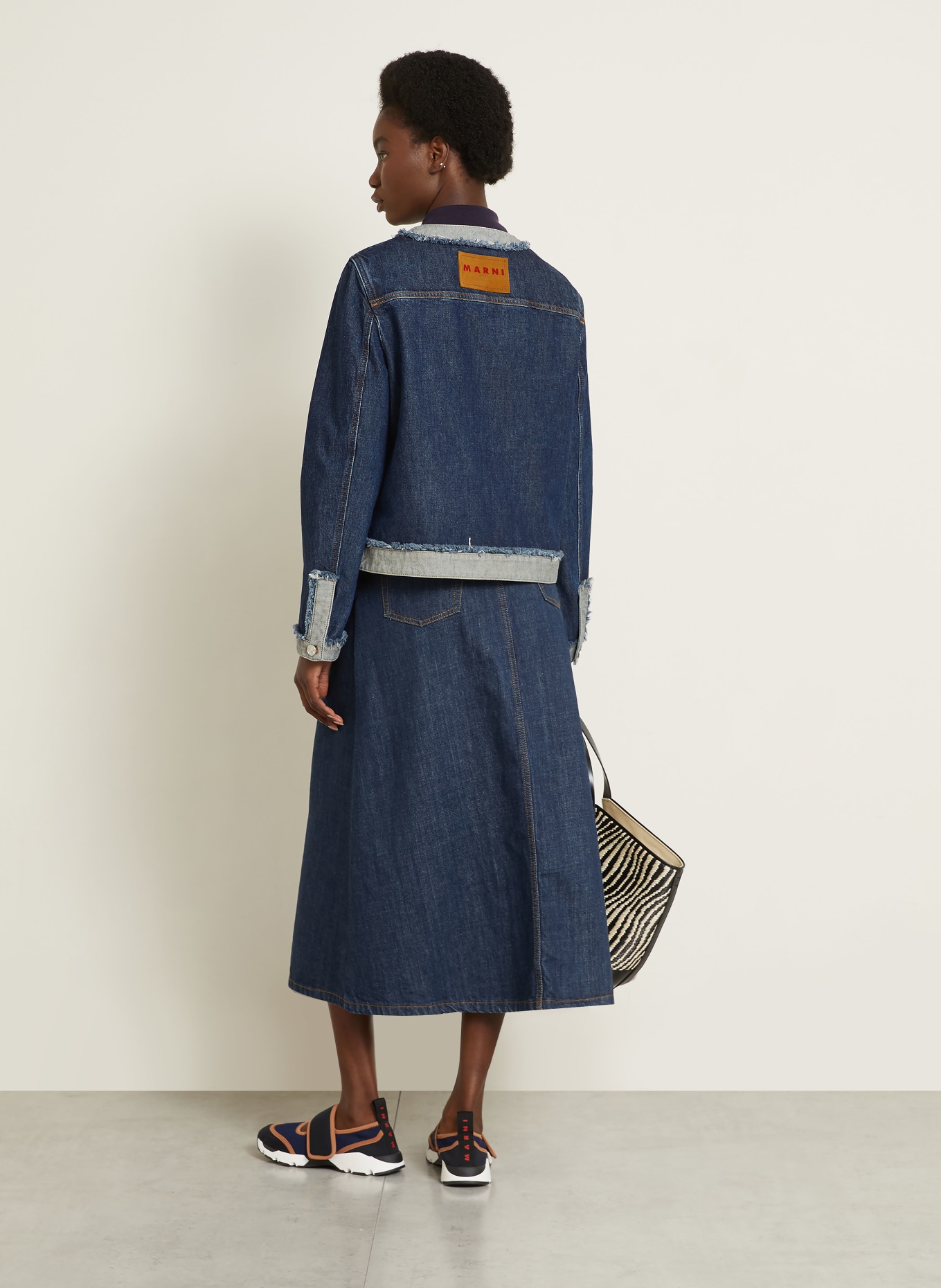 MARNI veste en jean: WSB99 BLUBLACK