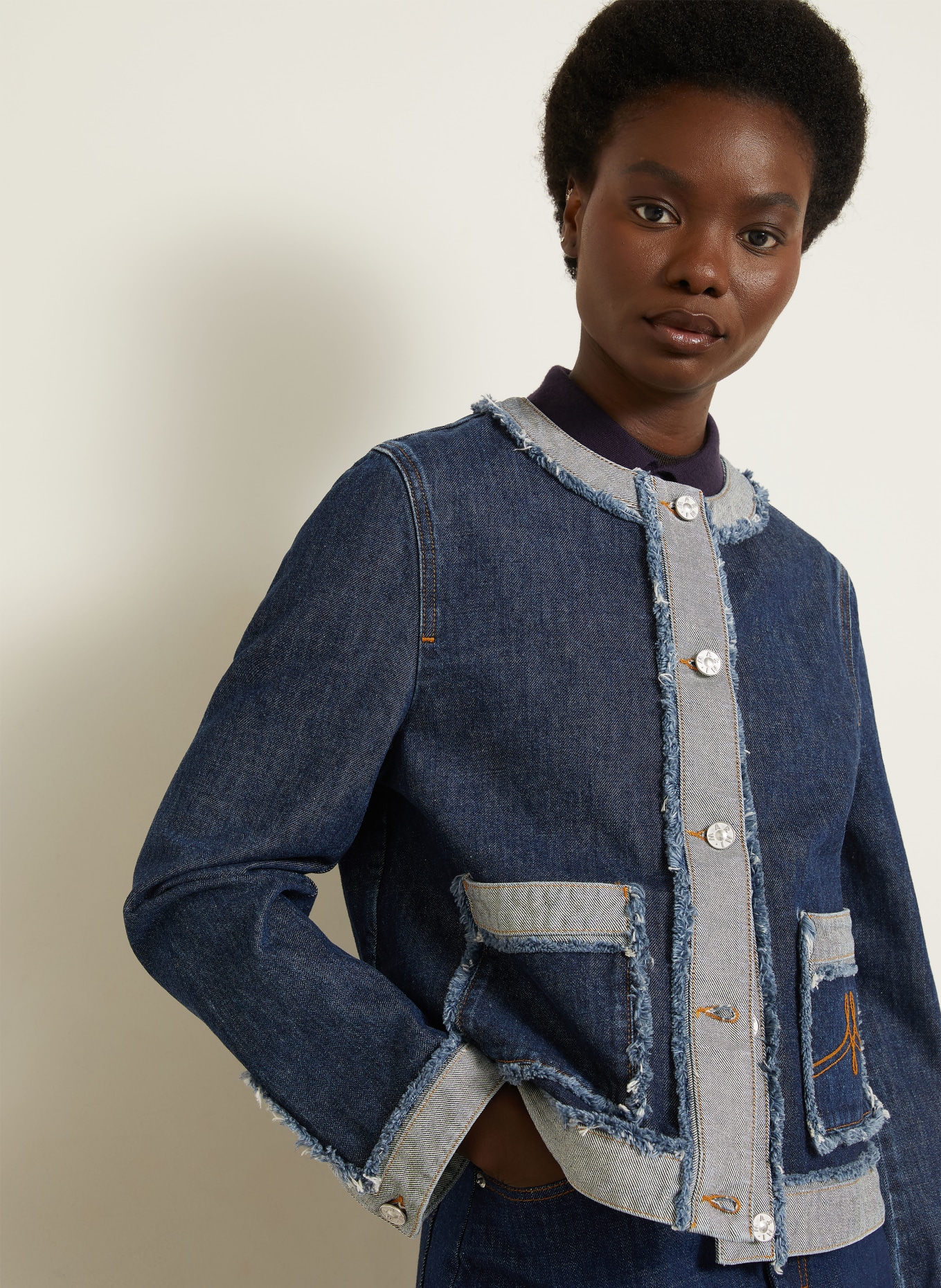 MARNI veste en jean: WSB99 BLUBLACK