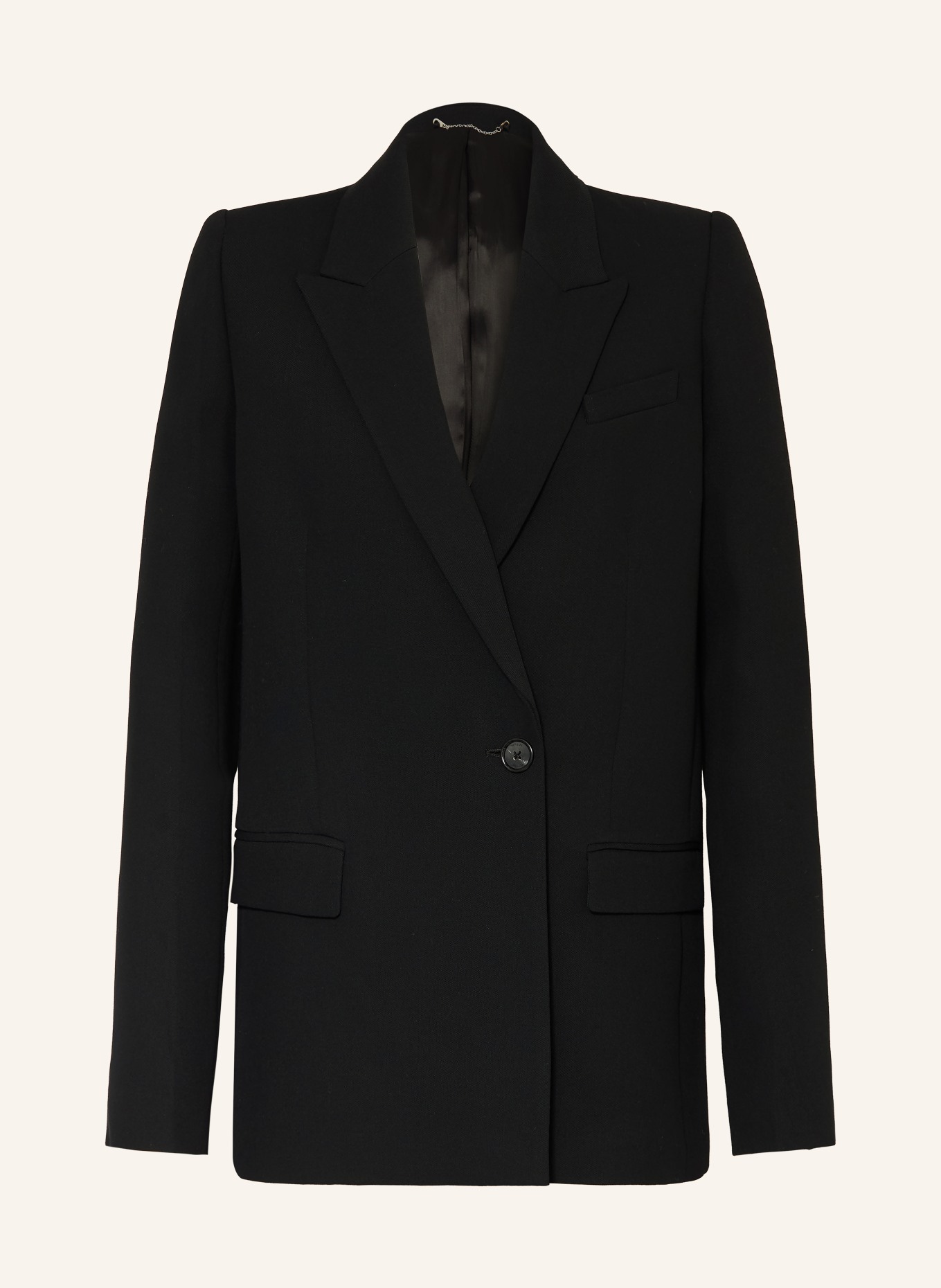 TOTEME blazer: ZWART