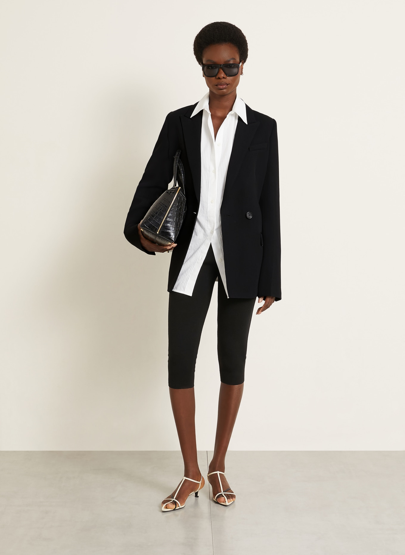 TOTEME blazer: ZWART