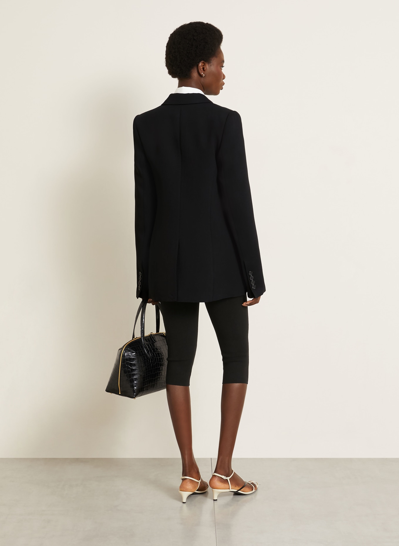 TOTEME blazer: ZWART