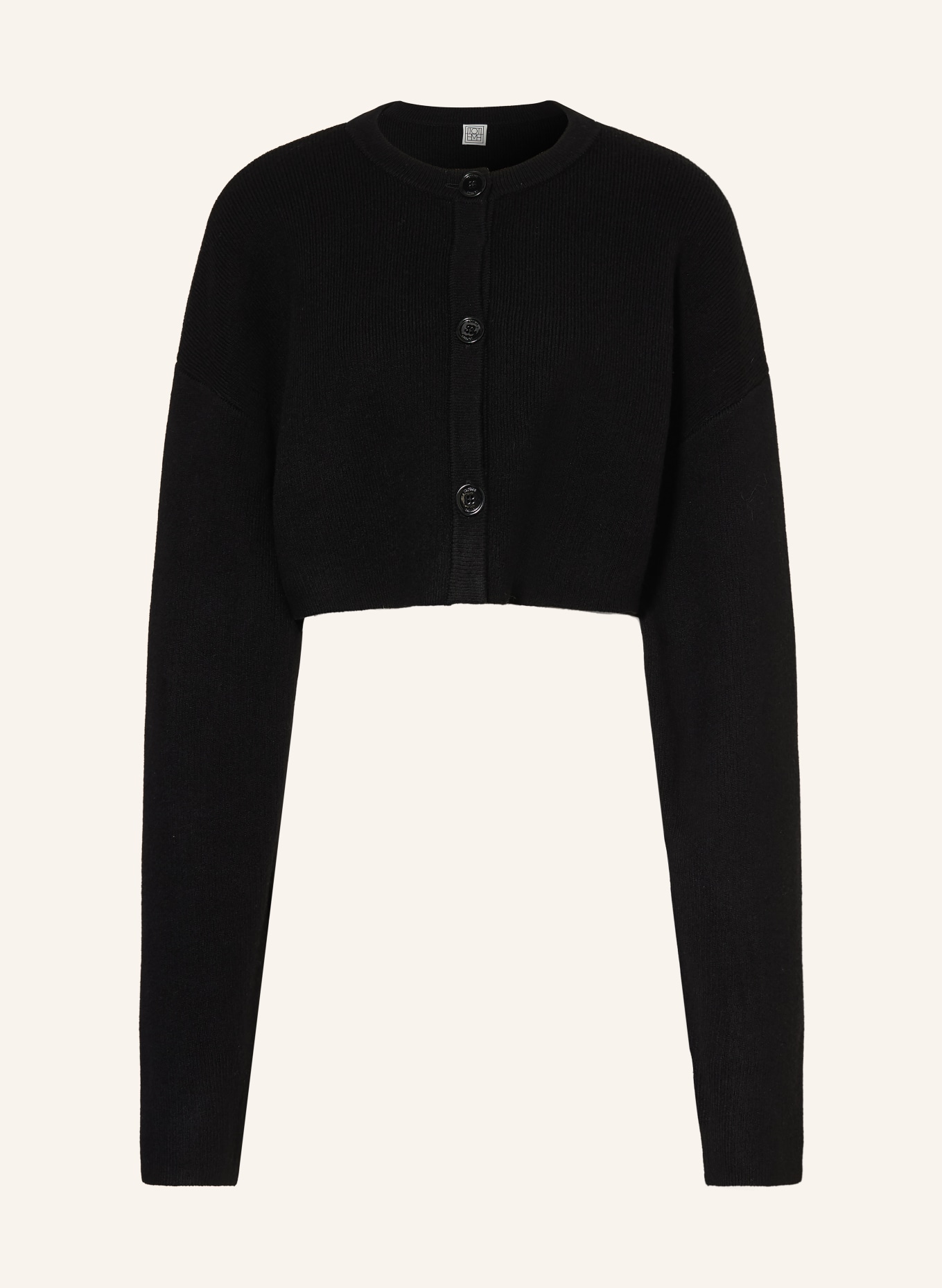 TOTEME Kort vest: ZWART