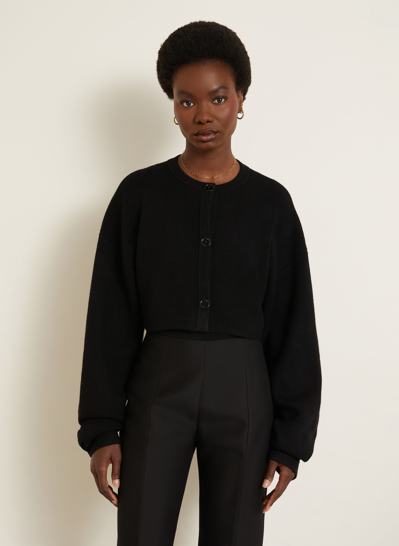 TOTEME Kort vest: ZWART