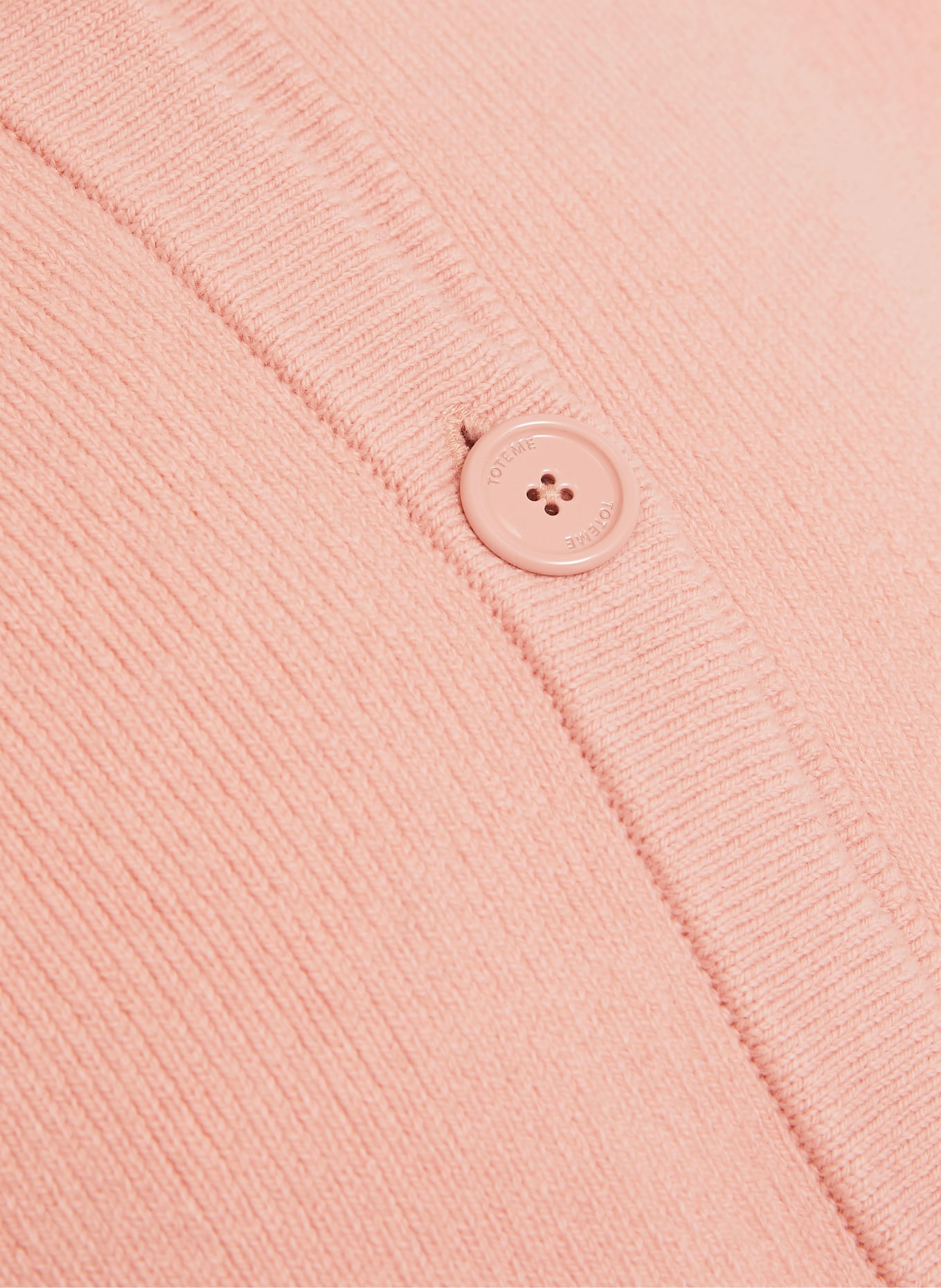 TOTEME Cropped-Strickjacke: ROSÉ