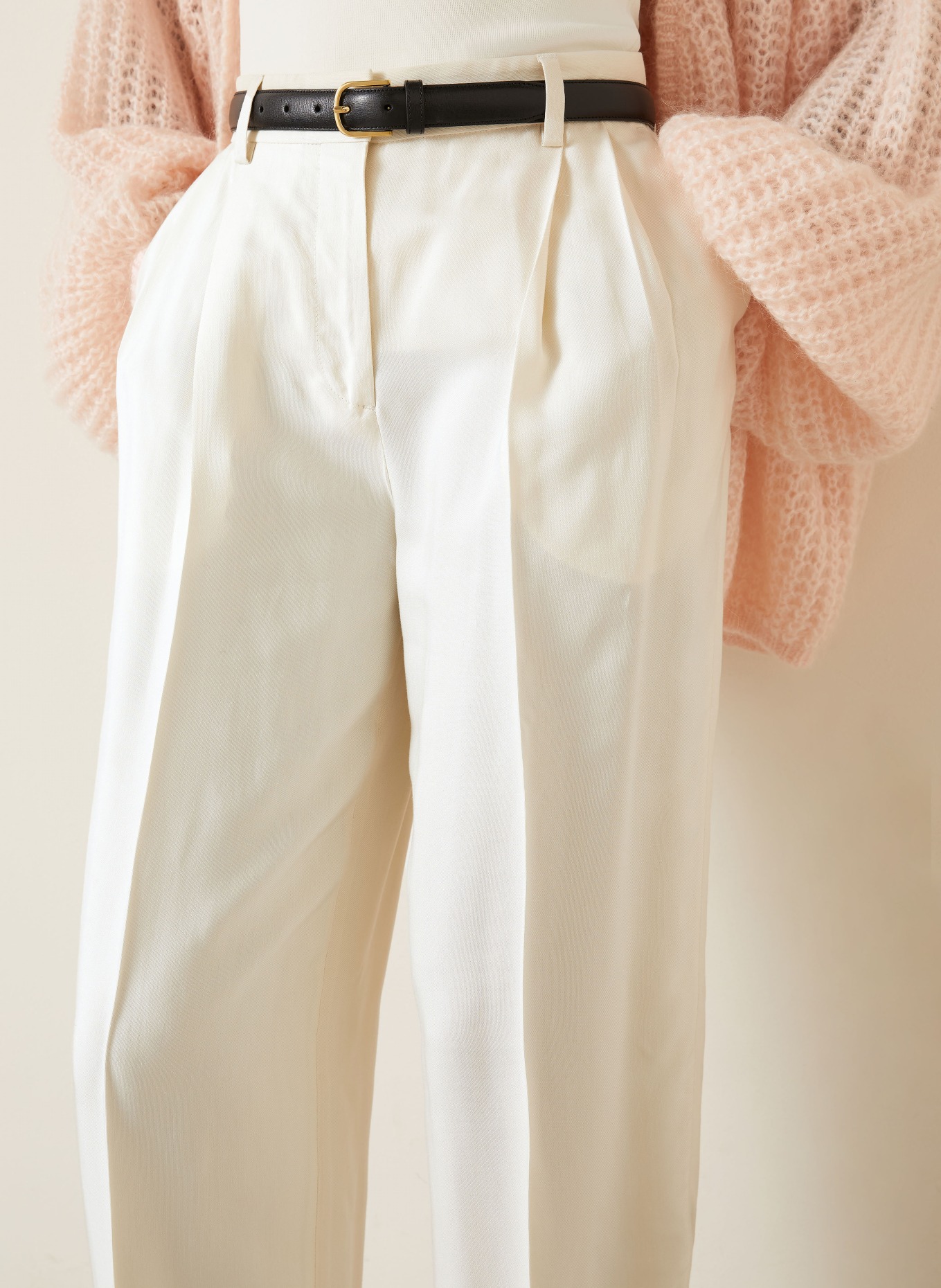 TOTEME Marlene-broek: ECRU