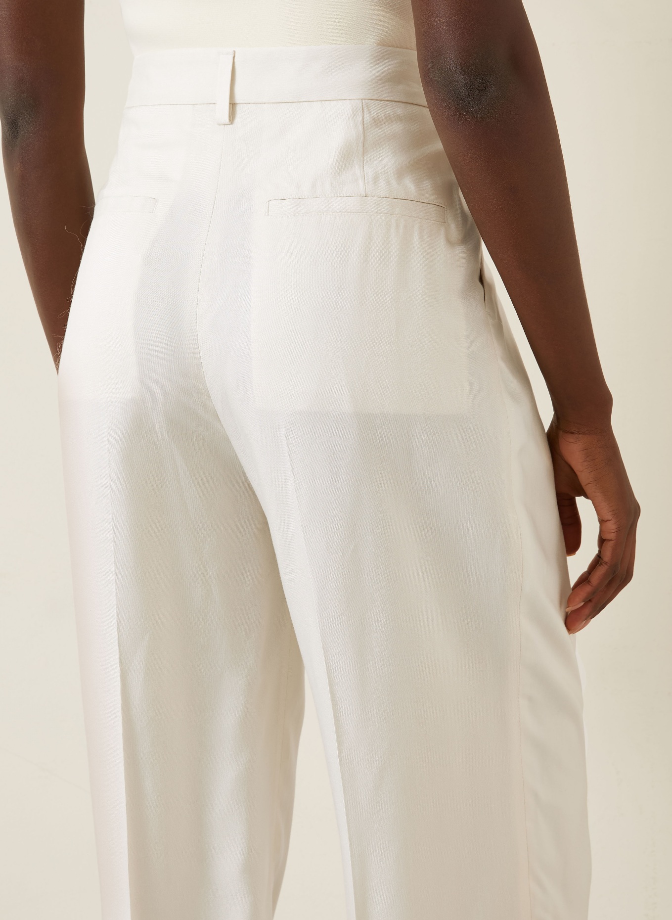 TOTEME Marlene-broek: ECRU