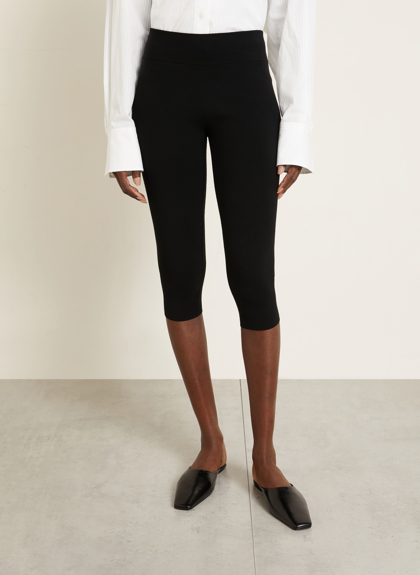 TOTEME 3/4-breibroek: ZWART