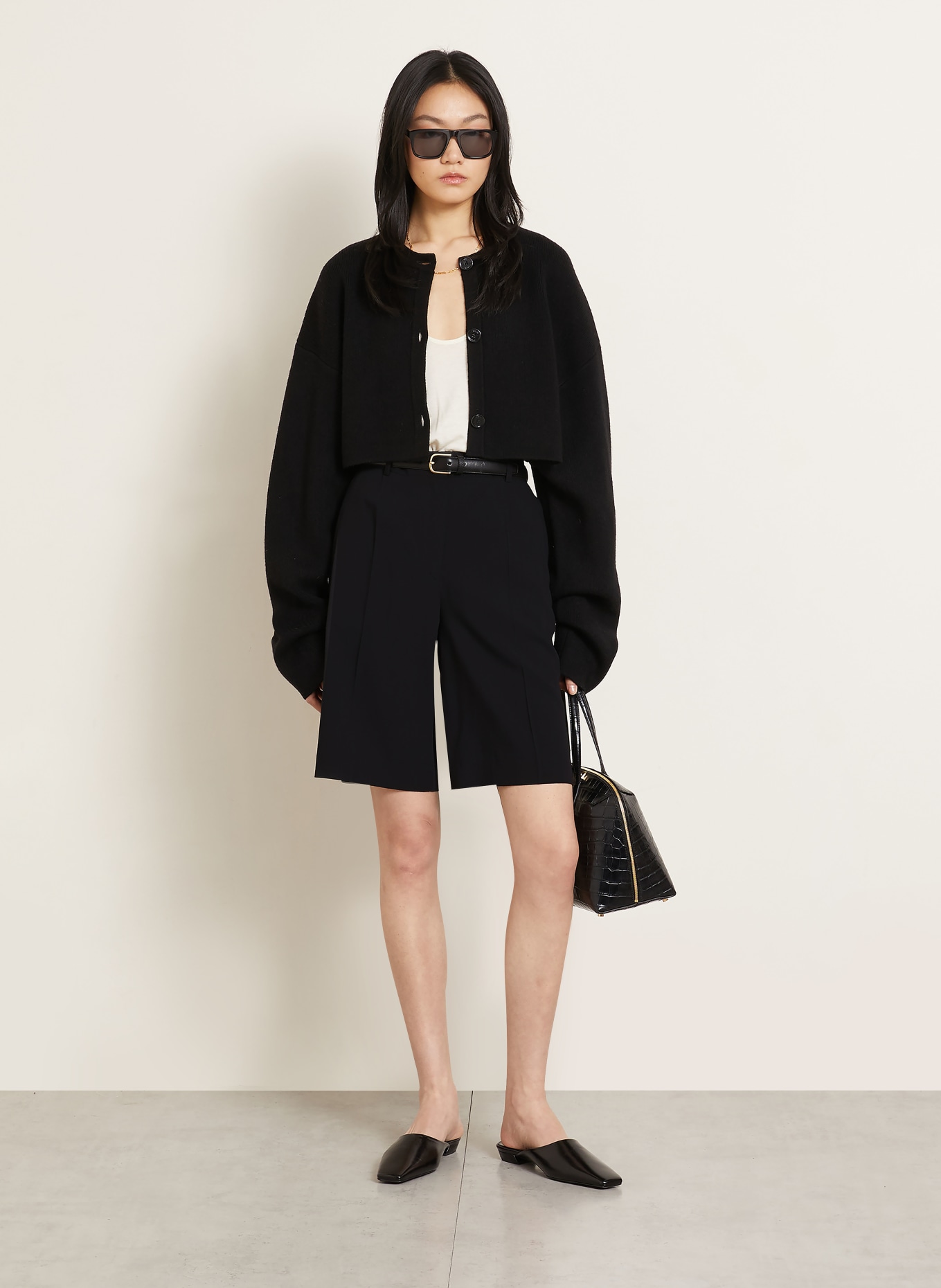 TOTEME bermudy: ČERNÁ