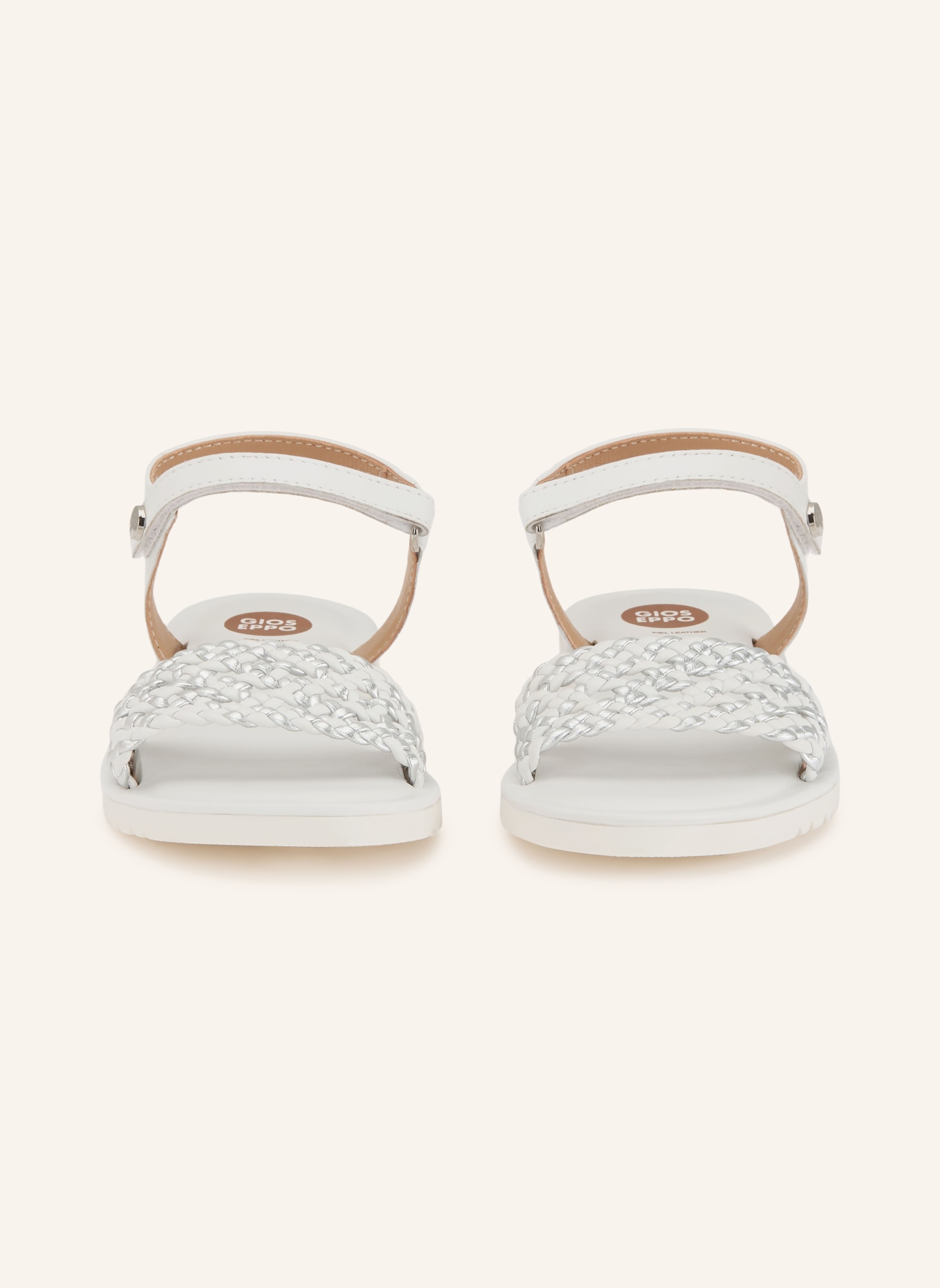 GIOSEPPO Sandales MAHIU: BLANC / ARGENT