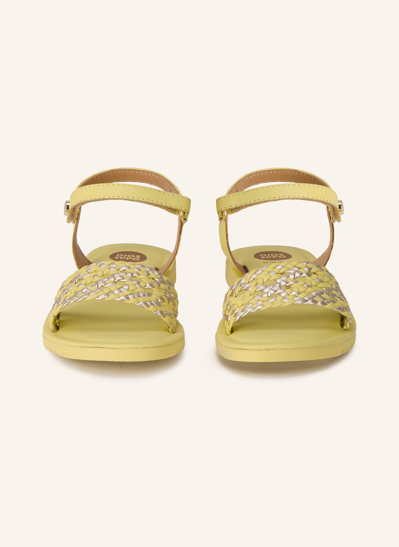 GIOSEPPO Sandales MAHIU: JAUNE / ARGENT