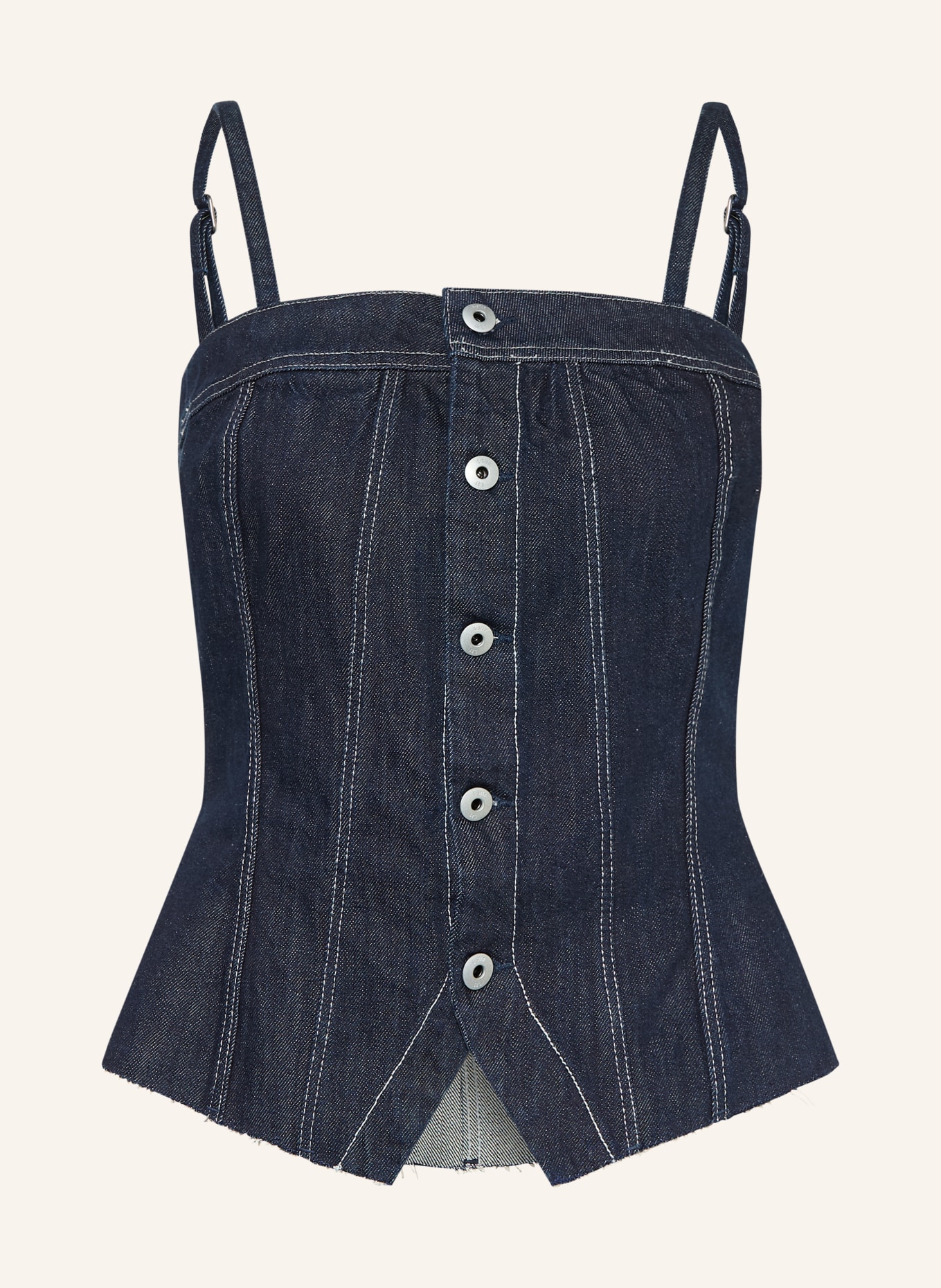 G-Star Jeanstop: DONKERBLAUW / WIT