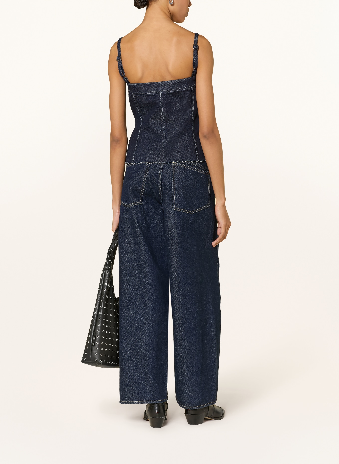 G-Star Jeanstop: DONKERBLAUW / WIT