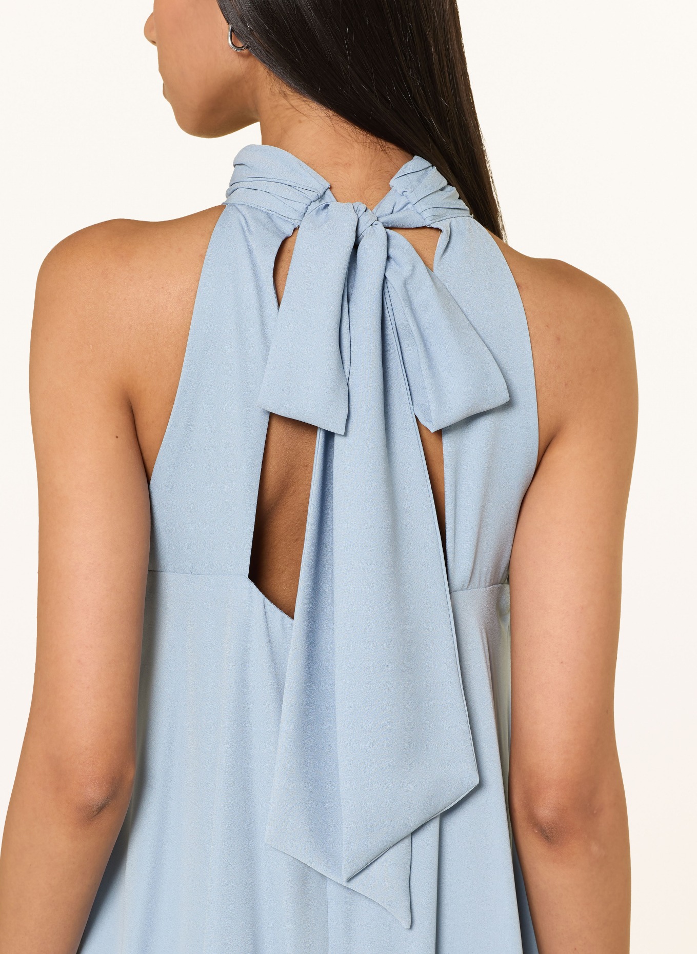 MALINA Jurk SABRINA met ruches: LICHTBLAUW