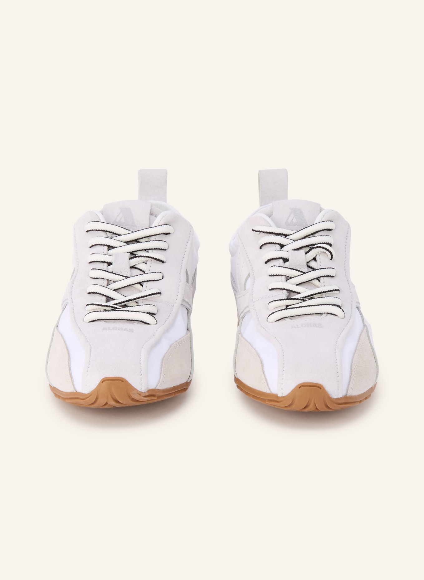 ALOHAS Sneaker TB.304: WEISS / BEIGE / HELLGRAU