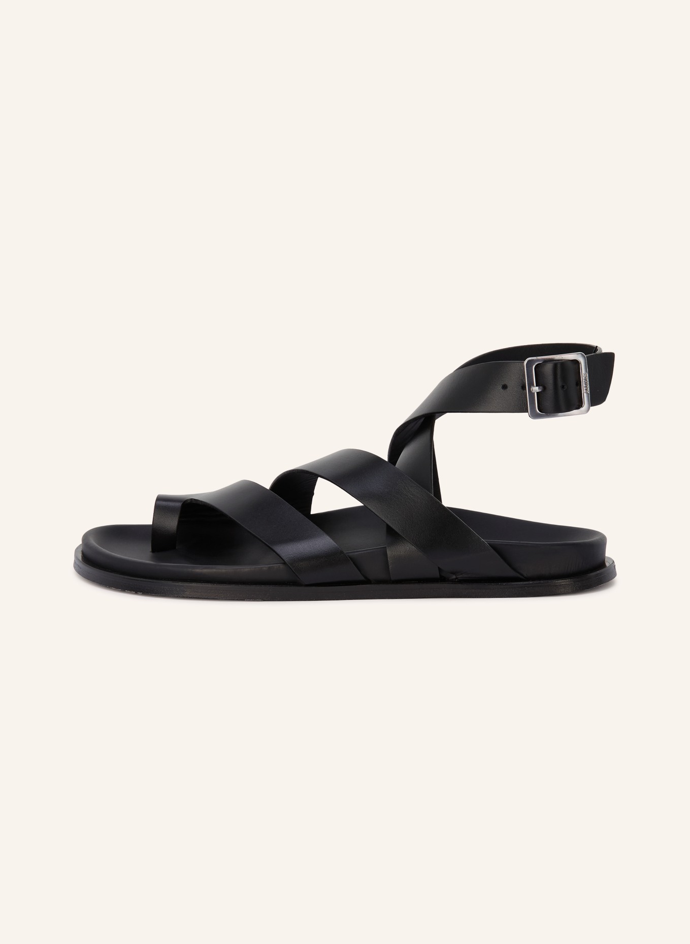 ALOHAS Sandalen TIDE: SCHWARZ / SILBER