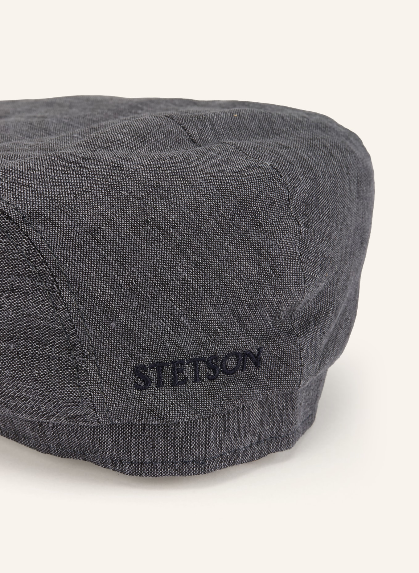 STETSON Czapka z daszkiem z lnu: CZIEMNOSZARY