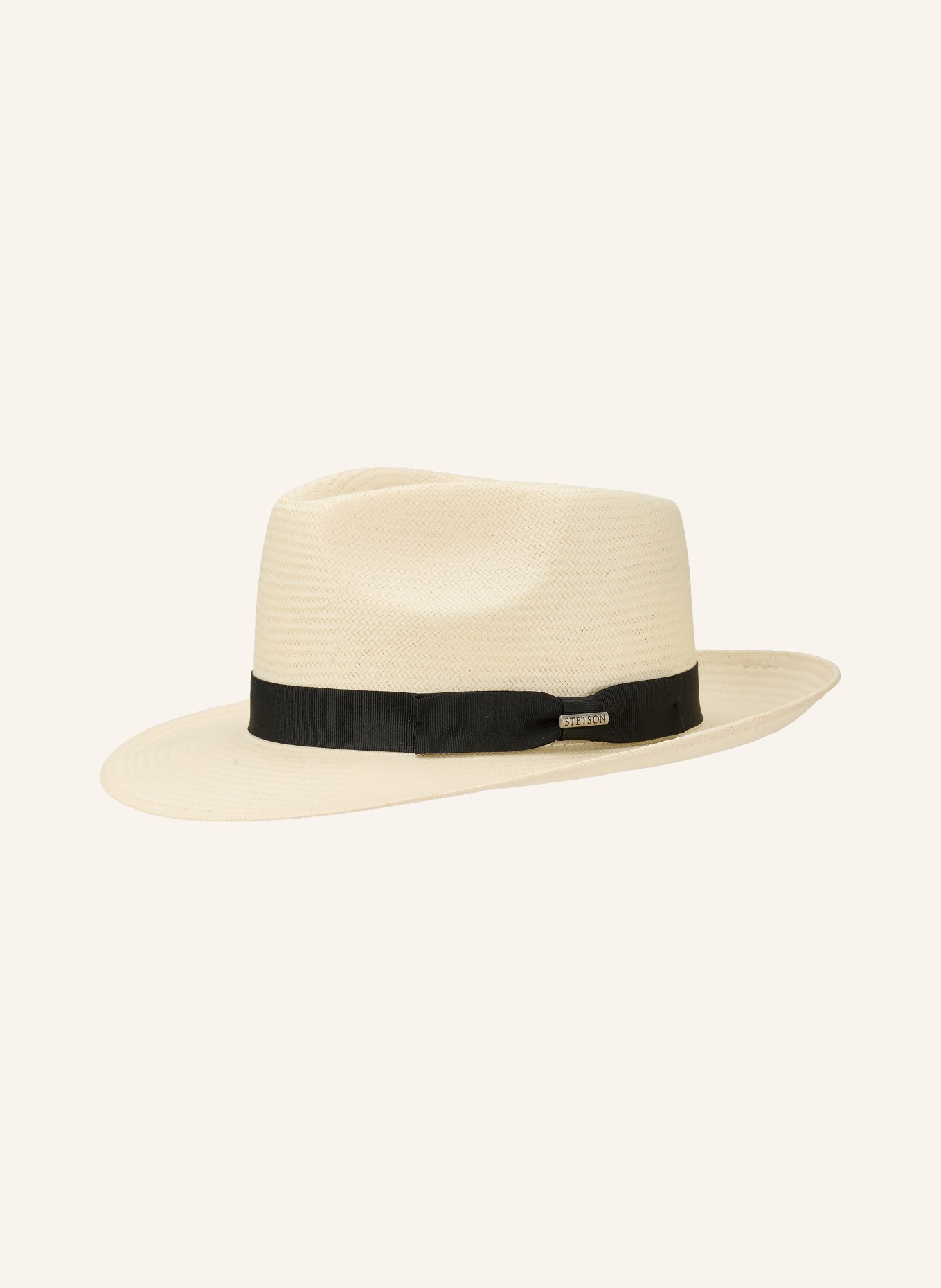 STETSON Strohhut TOYO: HELLBRAUN / SCHWARZ