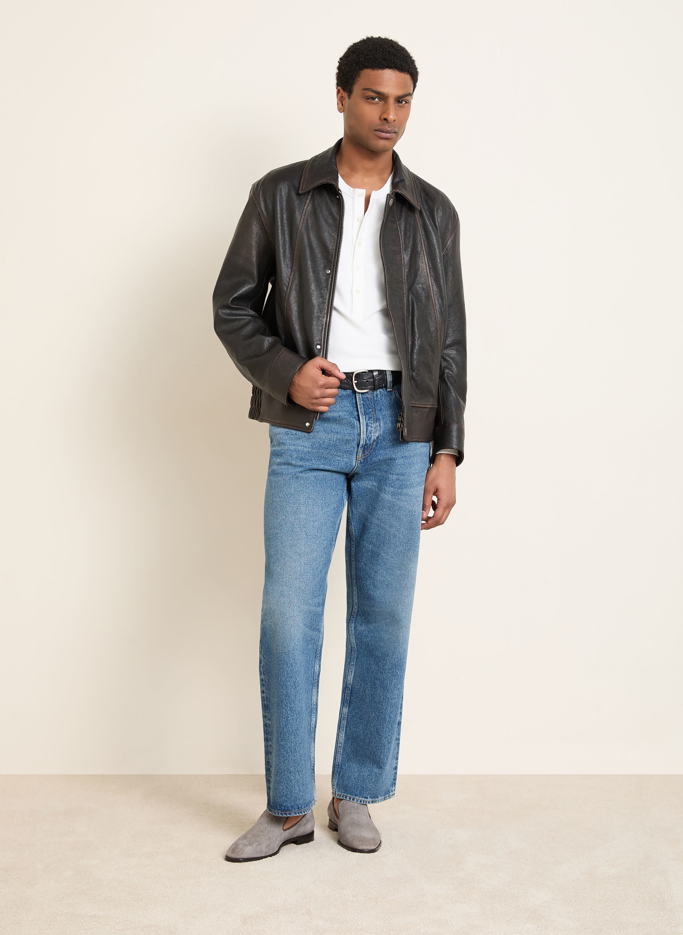 Christian Louboutin Mocassins DANNY FLEX: GRIS FONCÉ / GRIS CLAIR