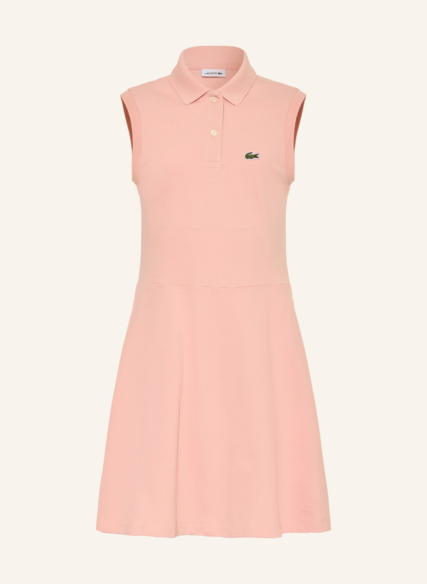 LACOSTE Piqué-Polokleid: ROSÉ