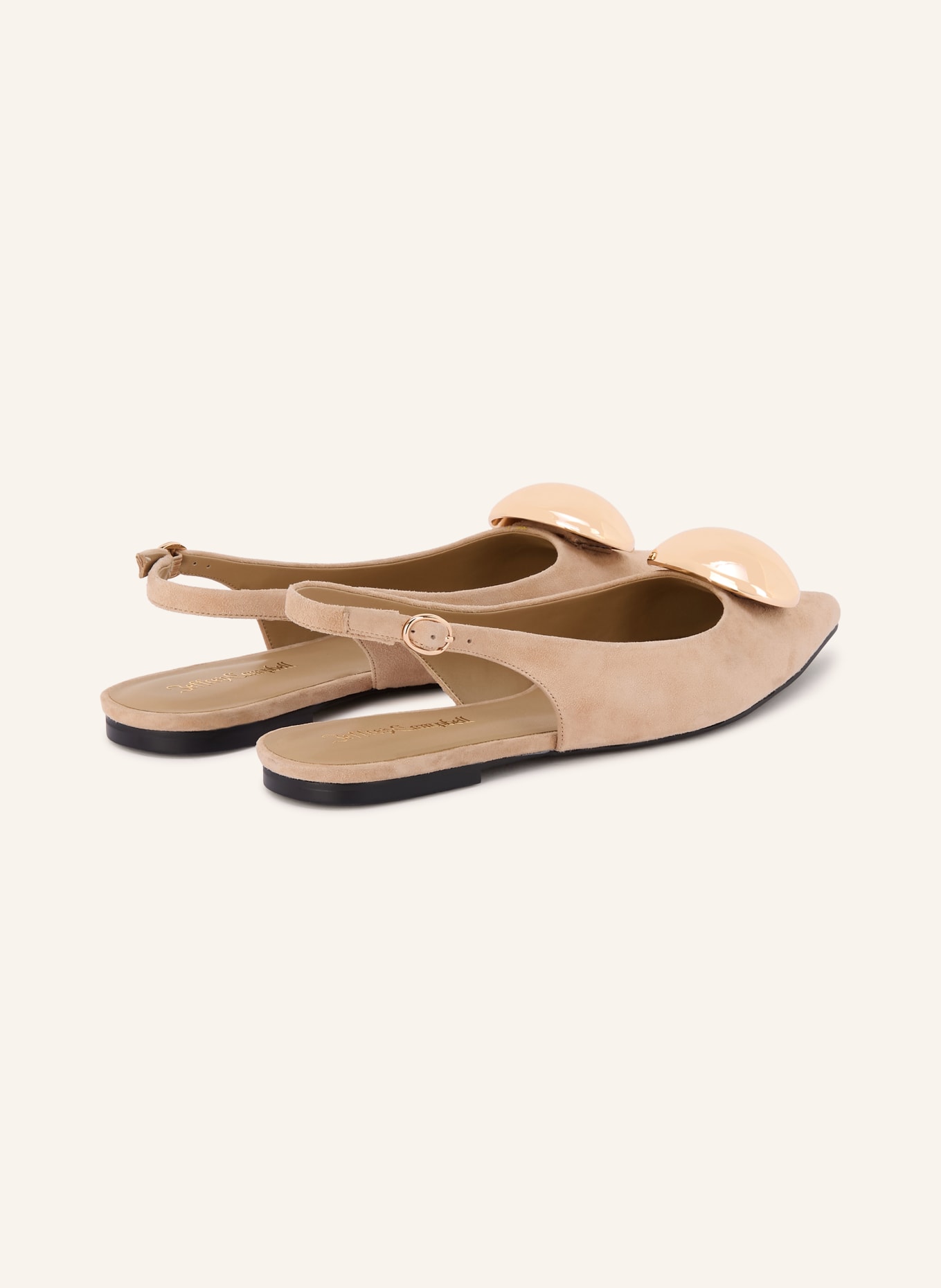 jeffrey campbell Slingballerinas TACTFUL: BEIGE / GOUD
