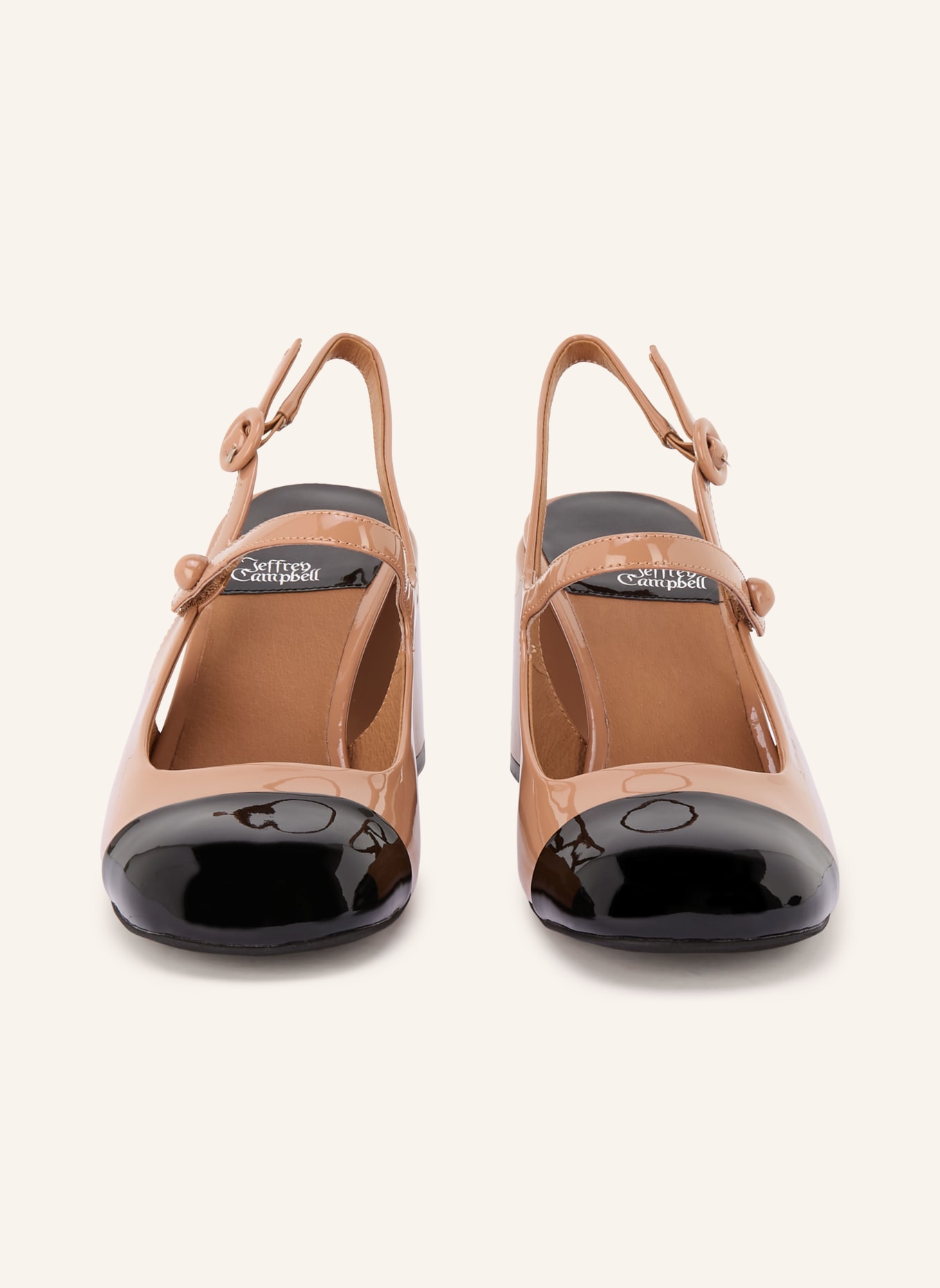 jeffrey campbell Slingpumps DOLLZ: BEIGE / ZWART