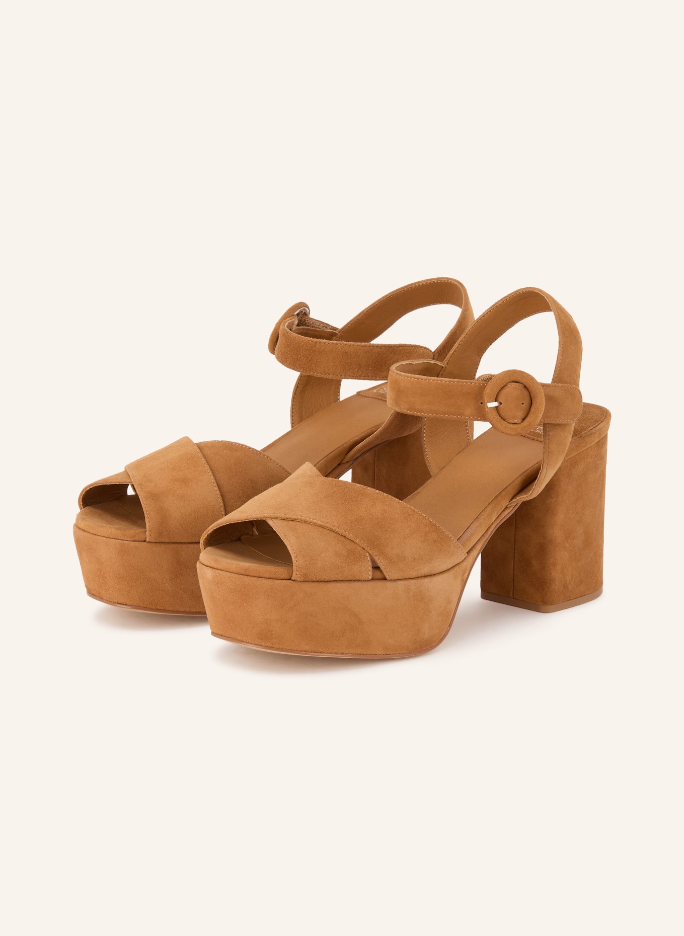 jeffrey campbell Plateausandalen DETERMINED: CAMEL