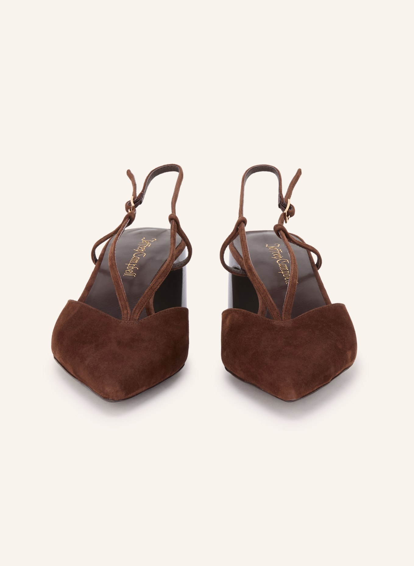jeffrey campbell Slingpumps ANNEMARIE: MARRON FONCÉ / GOUD