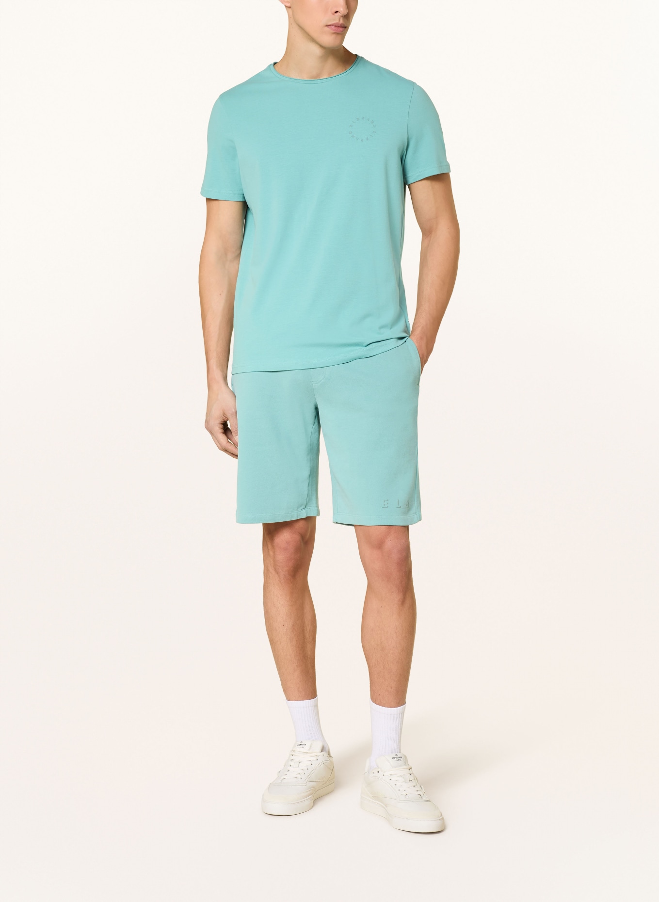 ELBSAND MAILO sweat shorts: TURQUOISE