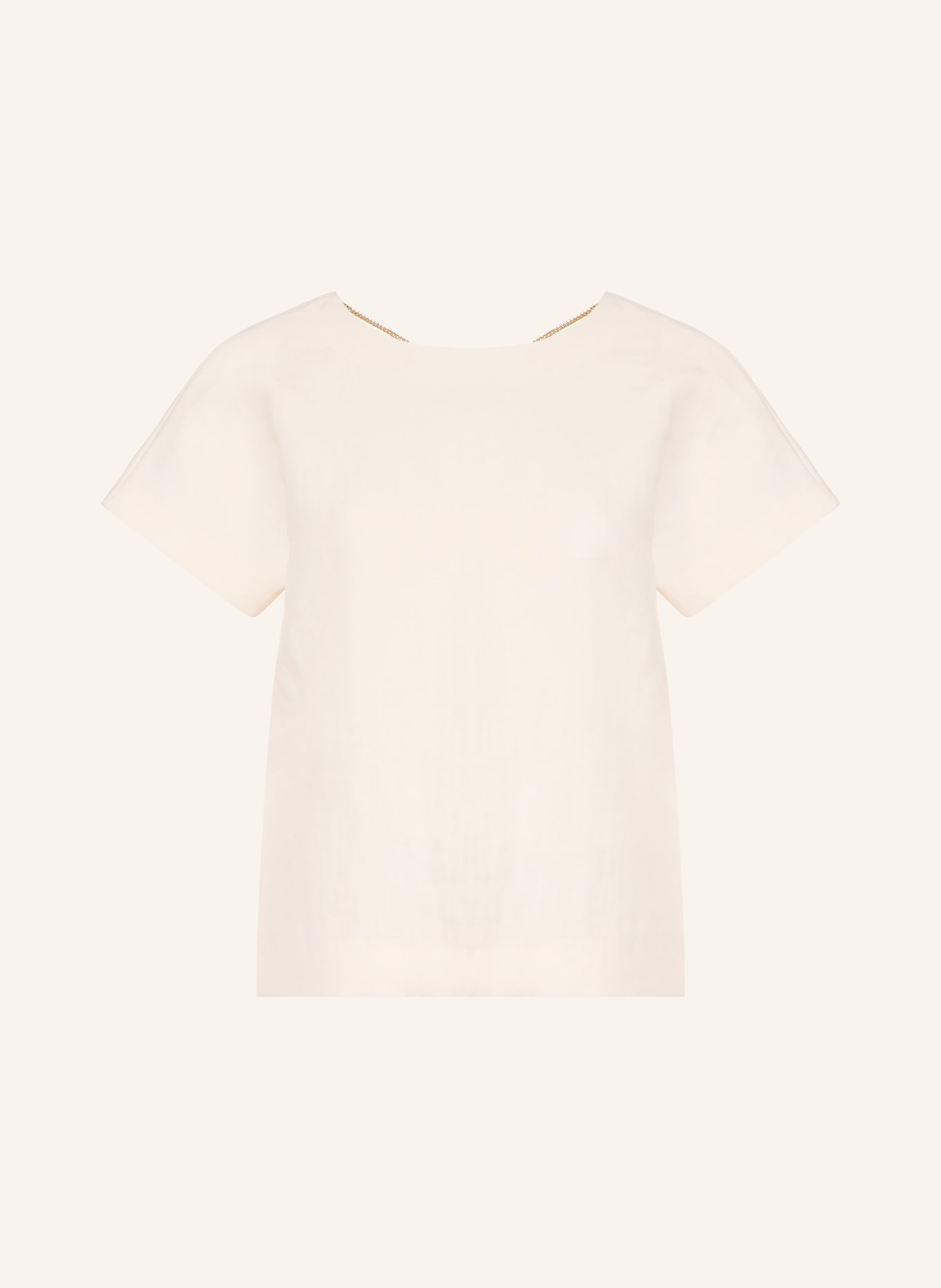 LUISA CERANO Blusenshirt mit Leinen: CREME