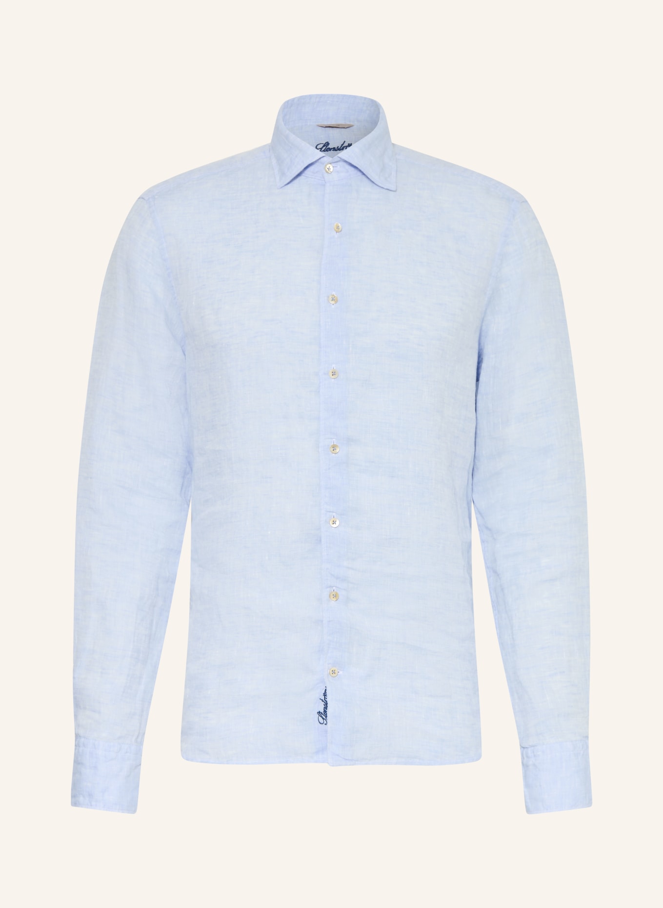 Stenströms Koszula lniana o kroju slimline: JASNONIEBIESKI